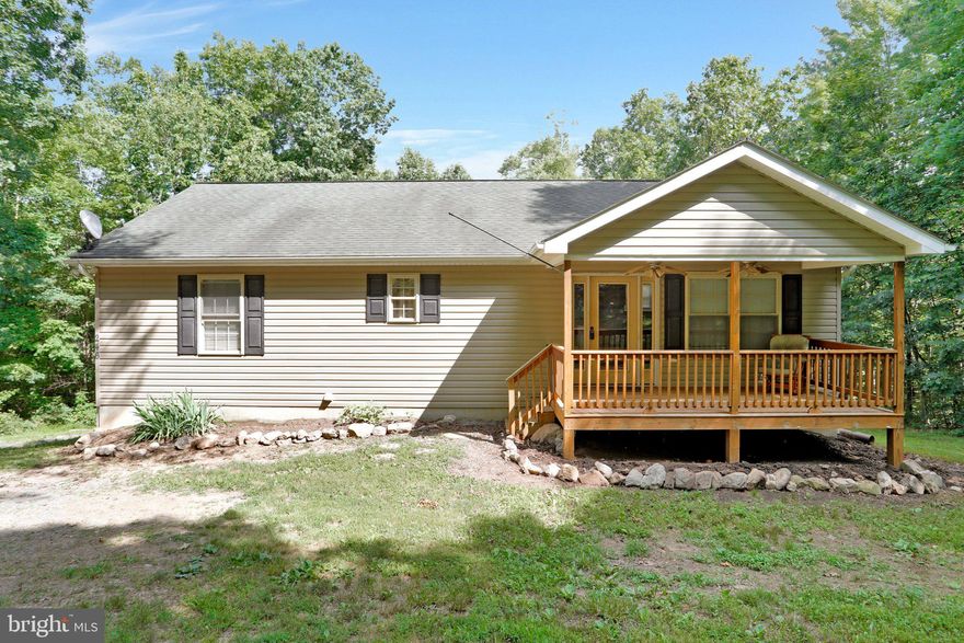Private community with fishing, hiking just 3 minutes from the National Forest Hiking, Biking and Hunting. 3 Bedroom 2 Bath full walkout unfinished Basement with full Bath rough in.  Sit on your covered front porch  with ceiling fans or your back deck and enjoy the forest and wildlife.