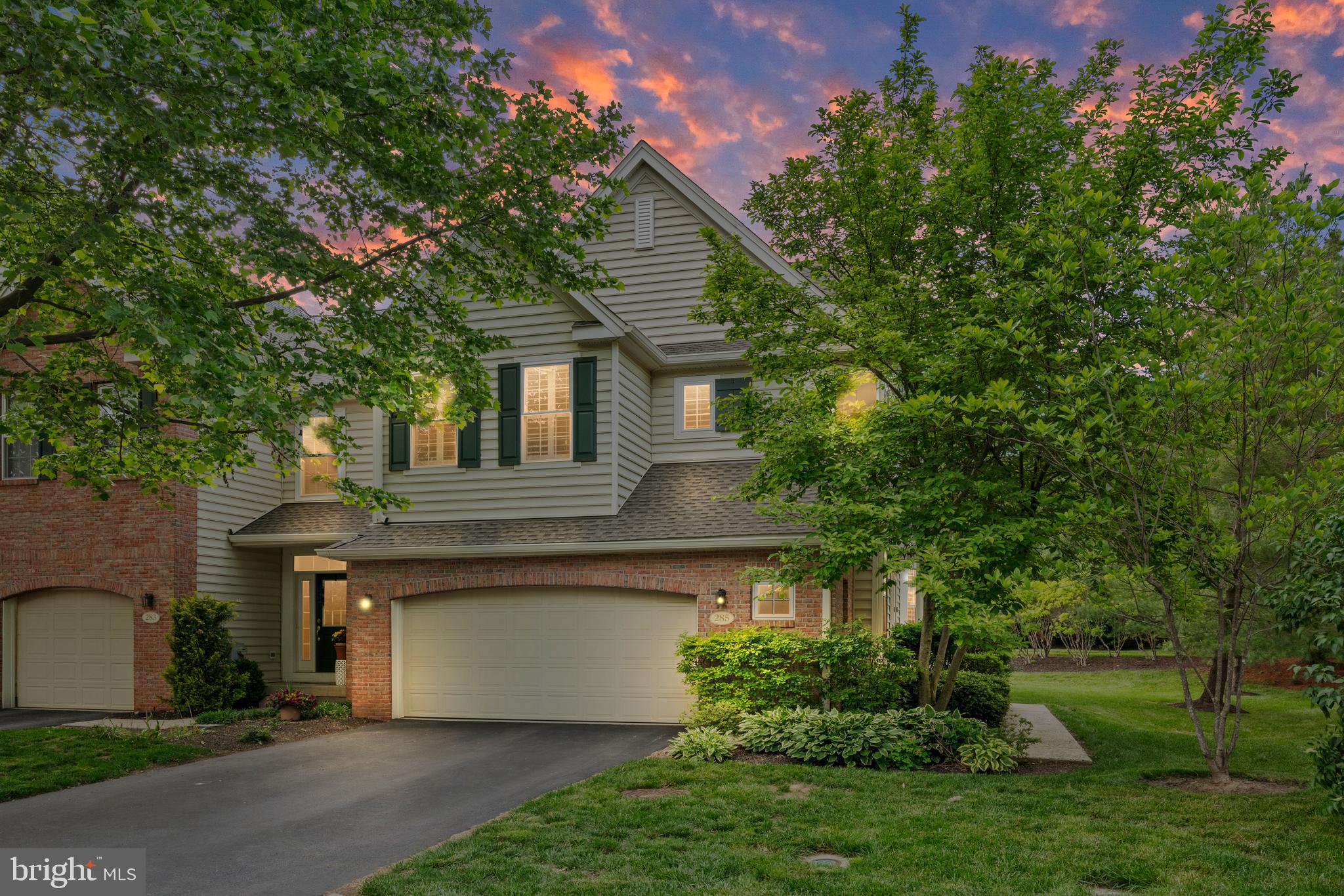 Welcome to 285 Cherry Lane in Kennett Square. Rare End Unit Townhome with Luxury Upgrades and spacious layout. Move-In Ready! Offered in the desirable Schoolhouse Lane community and located in the highly acclaimed Kennett School District. This stunning home offers over 3,400 square feet of tastefully upgraded living space. From high-end finishes to thoughtful design, this home has modern elegance and cozy charm and won’t stay on the market long! Step into a home that feels like new construction, thanks to a long list of recent upgrades: kitchen, baths, flooring, closets, roof, and more. The open-concept layout is accented by decorative ceiling beams, plantation shutters, and high ceilings that blend warmth with sophistication along with a Chefs Kitchen built to perfection. Designed to impress, the gourmet kitchen boasts custom white and gray solid wood shaker-style cabinets, striking champagne hardware, quartz and granite countertops, large subway tile backsplash and a spacious pantry. Pendant and recessed lighting for ambiance and functionality. Oversized island with seating for four with built-in microwave, upgraded gas range with griddle, double oven with a custom vent hood, French-door refrigerator and built-in dishwasher. Enjoy relaxing in the sun-drenched bonus room or set up a home office in this versatile space featuring bay windows, crown molding, with French doors and ceiling fan. The cathedral-ceiling family room with decorative beams, gas fireplace, and large windows make it easy to entertain with the open concept to the elegant dining area and kitchen. Step out through sliding glass doors to a deck ready for summer evenings. Retreat to the Luxury Owner’s Suite that features a tray ceiling, recessed lighting, ceiling fan, double walk-in closets and a spacious en-suite bath with porcelain tile floors, soaking tub under a transom window, dual vanities with quartz countertop, walk-in porcelain tiled shower with the separate water closet and linen storage. Thoughtful features include low-maintenance living, Energy Efficient gas furnace, central A/C, public water/sewer and not to mention Kinetico whole house water treatment and reverse osmosis drinking systems. Home is also wired with EV charging outlet. HOA includes snow/trash removal, lawn care, and exterior maintenance. The open layout is ideal for modern living with ample storage throughout. Located in East Marlborough Township, just minutes from Kennett Square. Enjoy Square shops, restaurants, and major routes to Wilmington, West Chester, Philadelphia and surrounding areas. Don't miss this rare opportunity to own a meticulously upgraded, move-in ready home in one of the most sought-after communities in the area. Schedule your private tour today before its gone!
