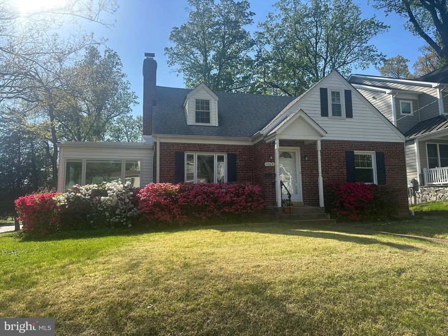 Rarely available inside the Beltway, this spacious 4-bedroom, 2-bath Cape Cod with an attached garage combines classic charm, thoughtful updates, and a highly sought-after Bethesda location. Situated on a generous corner lot, this home offers both privacy and convenience, just minutes from NIH, Walter Reed, Medical Center Metro, YMCA, Wildwood Shopping Center, the French International School, St. Jane de Chantal School, the Trolley Trail, parks, and Downtown Bethesda. Routes 270, 355, and 495 are only one mile away, making commuting effortless.  

Lovingly maintained since 1948, the home features hardwood floors throughout, a cozy wood-burning fireplace with decorative electric insert, and a renovated kitchen with granite countertops, breakfast bar, coffee bar with storage, and space for casual dining—perfect for everyday life.  Don't miss the under-cabinet electrical outlets for ease of using small appliances!  

The large heated sun room, surrounded with azaleas,  is an ideal spot to start your morning with coffee, enjoy evening game nights, or relax year-round in sunlight-filled comfort. Upstairs, newly refinished hardwood floors complement spacious bedrooms, and the 2026 fully renovated main-level bathroom adds a modern touch. The unfinished basement offers ample storage and endless possibilities for a home gym, workshop, or hobby area.

Major system updates give peace of mind, including siding, roofs, windows, electrical heavy-up and rewiring, furnace, water heater, and an EV charger for modern convenience.

This move-in ready home combines timeless character, modern updates, and an unbeatable location—a rare opportunity that won’t last long.


Recent Updates & Improvements

2026 – Main level bathroom renovated
2026 -  Majority of the home freshly painted 
2026 -  New Carpet 
2026 – Refinished hardwood floors (2nd floor)
2026 – Replaced basement exterior door
2025 – Replaced first-floor windows
2021 – Replaced all sun porch windows
2018 – Replaced water heater
2016 – Replaced furnace
2014–2015 – House rewired
2014 – Electrical heavy-up and new panel
2014 – Replaced siding and all roofs
2014 – Replaced second-floor windows