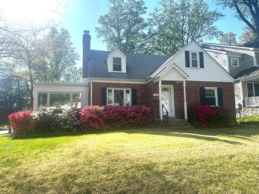 Rarely available inside the Beltway, this spacious 4-bedroom, 2-bath Cape Cod with an attached garage combines classic charm, thoughtful updates, and a highly sought-after Bethesda location. Situated on a generous corner lot, tucked away on no through neighborhood streets this home offers both privacy and convenience, just minutes from NIH, Walter Reed, Medical Center Metro, YMCA, Wildwood Shopping Center, the French International School, St. Jane de Chantal School, the Trolley Trail, parks, and Downtown Bethesda. Routes 270, 355, and 495 are only one mile away, making commuting effortless.  

Lovingly maintained since 1948, the home features hardwood floors throughout, a cozy wood-burning fireplace with decorative electric insert, and a renovated kitchen with granite countertops, breakfast bar, coffee bar with storage, and space for casual dining—perfect for everyday life.  Don't miss the under-cabinet electrical outlets for ease of using small appliances!  

The large heated sun room, surrounded with azaleas, is an ideal spot to start your morning with coffee, enjoy evening game nights, or relax year-round in sunlight-filled comfort. Upstairs, newly refinished hardwood floors complement spacious bedrooms, and the 2026 fully renovated main-level bathroom adds a modern touch. The unfinished basement offers ample storage and endless possibilities for a home gym, workshop, or hobby area.

Major system updates give peace of mind, including siding, roofs, windows, electrical heavy-up and rewiring, furnace, water heater, and an EV charger for modern convenience.

This move-in ready home combines timeless character, modern updates, and an unbeatable location—a rare opportunity that won’t last long.


Recent Updates & Improvements

2026 – Main level bathroom renovated
2026 -  Majority of the home freshly painted 
2026 -  New Carpet 
2026 – Refinished hardwood floors (2nd floor)
2026 – Replaced basement exterior door
2025 – Replaced first-floor windows
2021 – Replaced all sun porch windows
2018 – Replaced water heater
2016 – Replaced furnace
2014–2015 – House rewired
2014 – Electrical heavy-up and new panel
2014 – Replaced siding and all roofs
2014 – Replaced second-floor windows