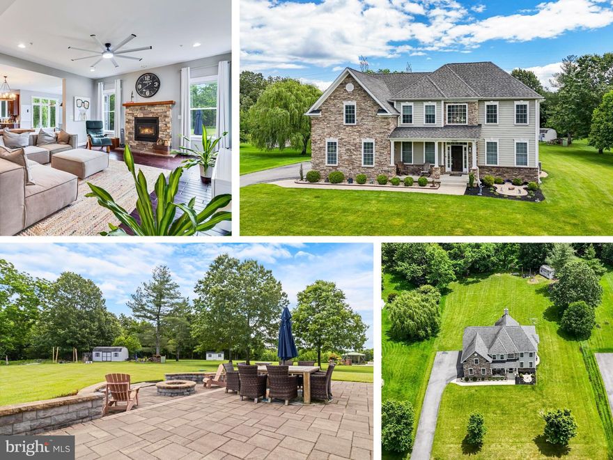 Welcome to this stunning custom home in the highly sought after Highland Farm estate community. Situated on over an acre of land, this beautifully maintained property offers more than 5,000 square feet of space (3,738 finished and 1,678 unfinished), including 4 spacious bedrooms and 2.5 bathrooms. Designed with an open floor plan, this home is a true entertainer’s dream. The gourmet kitchen is a showstopper, featuring granite countertops, a large island with seating, 5-burner gas cooktop, upgraded cabinetry, walk-in pantry, wall oven, built-in microwave, and beverage refrigerator. An inviting sunroom just off the kitchen opens to a paver patio, perfect for al fresco dining and enjoying the serene views of the mature, landscaped grounds. Throughout the main level, gleaming wood floors create a warm and elegant atmosphere. The formal dining room boasts a coffered ceiling and classic chair rail, while the formal living room and dedicated office/study provide versatile spaces for both relaxation and productivity. The home is equipped with a new HVAC system and a spacious two-car side-load garage. Upstairs, you’ll find the laundry conveniently located on the upper level, along with a unique step-up loft/recreation room that offers additional flexible living space. The luxurious primary suite features a sitting room and a spa-like bathroom complete with a soaking tub, body spray shower, two vanities, private water closet, and walk-in closet. Three additional bedrooms provide ample space with a hall bathroom. The full unfinished basement with bathroom rough-in, includes an exit and offers incredible potential for future expansion, whether you envision a home theater, gym, or guest suite. This exceptional property is located just outside the town limits of La Plata, which means no town tax, no school excise tax, and no deferred water and sewer taxes. This home is zoned for top-rated La Plata schools and ideally situated close to shopping, restaurants, grocery stores, boutique shops, the library, hiking and biking trails, and the University of Maryland Charles Regional Medical Center. Enjoy golfing at White Plains Regional Golf Course, skating or climbing at the Capital Clubhouse, sampling local wineries and breweries, or catching a Blue Crabs minor league baseball game at the nearby stadium. With convenient access to Joint Base Andrews, the Pentagon, Bolling, MD-5, I-495, Washington, DC, Virginia, and commuter bus lots, this home offers the perfect balance of accessibility and peaceful estate living. Escape the city and experience the lifestyle you deserve, don’t miss your chance to call this remarkable property home!