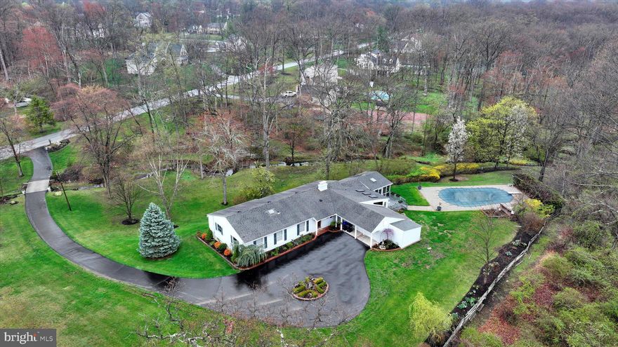 Opportunity Awaits in this conveniently located ranch style home that sits on 2 beautiful acres in a very desirable neighborhood centrally located between multiple outstanding schools, and less than a half mile from Malvern Borough parks, shops and restaurants.  The main floor living space offers 4 spacious bedroom, 2 full bathrooms, and a pantry mud-room area.  The basement-lower level space offers an additional bedroom with a full bathroom, as well as multiple large, open rooms.