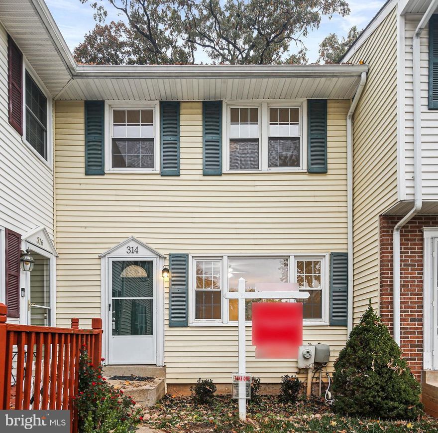 Stunning 4-Bedroom, 2.5-Bathroom Townhouse — Your New Home Awaits! 

Welcome to 314 Woodleaf Court, where modern comfort meets convenience in this spacious 4-bedroom, 2.5-bathroom townhouse. Enjoy life on a cozy and quiet cul de sac.  
Sunlight pours in through large windows, creating a warm and welcoming atmosphere throughout the home. Elegant hardwood flooring adds a touch of luxury and durability to the main living spaces. The inviting living area leads to the contemporary kitchen, making entertaining a breeze. A half-bath is located on the main level for easy access. The well-appointed kitchen boasts sleek countertops, new lighting, and ample storage for all your culinary needs.  
Go upstairs to the four generously sized bedrooms ensuring everyone has their own retreat, with plenty of space for guests. Escape to your private oasis in the owner’s bedroom, complete with an en-suite bathroom for ultimate convenience.
Relax or entertain in your large, private, fenced-in outdoor space, perfect for barbecues, gardening, or simply unwinding.
The bonus room downstairs in the fully finished basement, provides flexibility, perfect for a home office, gym, or playroom. 
This townhouse is meticulously maintained and ready for you to move in.  Freshly painted and updated with no need for renovation hassles. It's a GREAT VALUE! Contact today to schedule a viewing and experience the perfect blend of modern living and comfort in this wonderful community.
