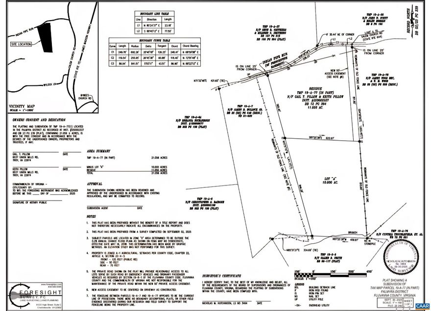The 21.05 acres consists of two freshly surveyed lots (11.05 AC/10 AC) that is conveniently located near Rt15 Zion Crossroads, Lake Monticello, 15 mins from Charlottesville, and approximately 35-40 mins from Richmond. Privacy & abundance of wildlife make this perfect for a hunting retreat, great site to build the home/homes of your dreams, or as an investment property. Lots has also been preliminary soil tested for several home sites in the front and back that qualify for conventional septic. Come on out and start planning the vision today!