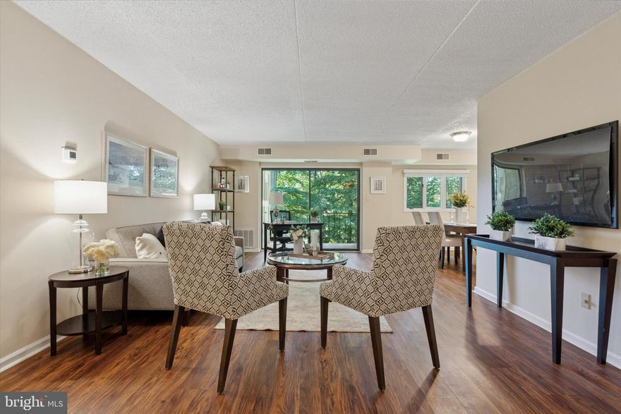 Move right in to this stunning 2 bedroom/ 2 full bath corner unit in Millridge, with the ease of true one floor living. Drive your car into your designated GARAGE parking spot, ride the elevator and enter your peaceful oasis. The western-facing views will catch your attention right away. You'll enjoy watching the seasons change and the park-like scenery from your personal balcony. A newer Kitchen with granite countertops, tiled backsplash, and stainless steel GE appliances will make cooking a delight. A clever desk space with added upper divided-lite cabinets adds a special touch.
The generously sized Living and Dining areas (with new LVP floors in 2021) provide plenty of space for entertaining family and friends or a quiet evening at home. The Primary bedroom (with an additional window) has a walk-in closet and a recently renovated (2023) bathroom with glass-doored shower and vanity. The second bedroom is well-proportioned with generous closet space. A hall bath has a combination shower/tub. Both bedrooms have brand new carpet (May 2025). The in-unit Bosch washer & dryer were recently installed. 
This home has tremendous storage space throughout and there is a large private storage unit in the lower level of the building. 
In addition to the one garage space, there is a designated outdoor parking space. 
Millridge sits on 30 beautiful acres. Residents enjoy use of the seasonal pool as well as the Manor House for social events and available guest quarters and meeting space. Ideally located near the center of Bryn Mawr, Villanova and Newtown Square. Convenient to wonderful Main Line restaurants, shopping, colleges, and libraries. Easy access to major roadways. Don't wait to call this special Millridge unit your new home!