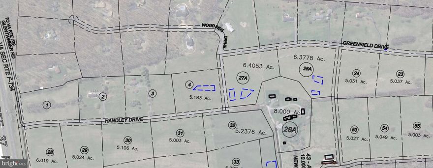Spring Valley Estates.  A rare opportunity to find a 5-Acre lots within 5 minutes of downtown Winchester and the Valley Health Medical Center.  James Wood High School and Apple Pie Elementary within a mile of this lot.  Fully built lot with approved perc on file.  Buyer can buy the lot and build their dream house or for future investment purposes.  This corner lot is cleared with existing road frontage.