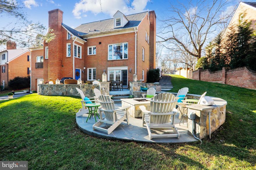 OPEN HOUSE ON 1/3/21 IS CANCELLED- HOME IS UNDER CONTRACT!  Located on a quiet cul-de-sac in the Hamlet, this elegant Chevy Chase home offers three light-drenched levels of living space with an open floor plan featuring 5 bedrooms, 5 1/2 baths, gorgeous updates and renovations, grand-scale rooms, hardwood floors, new Thompson Creek windows throughout, and CertainTeed Grand Manor composite roof (warrantied for life), on one of the largest lots in the neighborhood!   The spacious foyer (with ample room for a grand piano) welcomes you and leads to the dining room with gas fireplace that comfortably seats 12+, and gracious living room with a soaring vaulted ceiling, and second gas fireplace with a dramatic floor-to-ceiling stone hearth. The gourmet kitchen is a chef's delight with gas cooktop, double ovens, gleaming granite counter tops, crystal mini-chandeliers, cabinet space galore, and plenty of room for family and friends to gather around the large quartz-topped island.   When formal dining is not on the plate, enjoy a tradition of lively family dinners in off-kitchen dining space that easily seats 10+, and offers great natural light and expansive views of the beautifully landscaped rear yard through floor to ceiling windows. The main level continues to the powder room and two bedrooms (including a main-floor master), each with ensuite bathrooms. Beautifully updated bathrooms throughout the home feature marble countertops, tile floors, rimless glass shower doors and attractive wall-mounted towel racks.   The upper level boasts a relaxing owners suite retreat with lovely dormers, reading nook, custom-made California closets, ensuite bath with dual sinks, and free-standing tub/shower. Down the hallway you will find two more generously sized bedrooms and the newly renovated hall bathroom. The extraordinary lower level has it all, including amazing family/entertainment space, newly renovated full bath, second fully equipped kitchen with new stainless-steel appliances and dining area flooded with natural light through French doors leading out to the over-sized stone patio and fire pit. The lower level includes a gorgeous laundry room with custom cabinets and mini-chandeliers, mud room with custom shelving and plenty of storage space, and an additional outside rear entrance.   The over-sized rear-loading garage has a super-high ceiling that could easily accommodate a car lift and multiple vehicles. The expansive garage space features a large built-in work bench, upper deck storage, and a separate storage room that could easily be converted for use as a dark room for photography buffs. The home's exterior green space and elegant stone hardscaping provide magnificent outdoor living. Attractive landscaping, a circular front driveway and stone walkways lead down to the magnificent rear slate stone patio and step-down firepit area. The rear yard is well-established and meticulously maintained, providing relaxing green space after a long day of work downtown or at home. The long and winding rear driveway,  framed by mature trees, leads up to the rear-loading garage and easily accommodates 10+ vehicles. Simply put, this is THE ONE at this price in Chevy Chase.   PLEASE CLICK ON THE VIRTUAL TOUR LINK FOR ROOM BY ROOM PHOTOS AND FLOOR PLAN, AND BOOK YOUR PERSONAL TOUR TODAY!