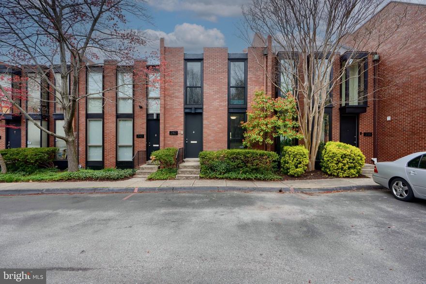 Rarely available MidCentury townhouse built in 1966 by the acclaimed architect Hugh Newell Jacobsen. The main level has an efficient kitchen in the front, and an open floor-plan in the rear with a living room/dining room overlooking a beautiful walled garden. The second floor has two bedrooms and one full bath. The lower level has a primary room, or space for a guest room, a half bath and storage/laundry room. Enjoy Two Reserved Parking Spaces right in front of your house! Location is ideal for discerning buyers who seek city life at its best…Community, Transportation, Parks, Amazing Neighbors, Restaurants, Cafes, Arts and Culture at your doorstep. HOA Fee is only $1,100 per year. Nearby to Penn Station to grab the MARC Train to DC, or Amtrak to Philly or NYC, Hopkins Shuttle, Bus Routes and Bike Lane. Subject to Midtown Special Benefits District Surcharge Tax.