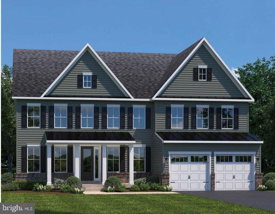 NVHomes at Brickle Estates is Howard County's most sought-after, luxury new home community. The elegant Santorini features a light-filled foyer where an adjoining flex room offers versatility. The nearby formal dining room is ideal for any gathering. Tucked away study makes working from home easy, followed by a two-story family room and NVHomes signature high end finishes located near Marriotts Ridge  High School. Photos for viewing only - taken at a finished model, Please contact the sales representative for more information. 1 homesite remaining!!!