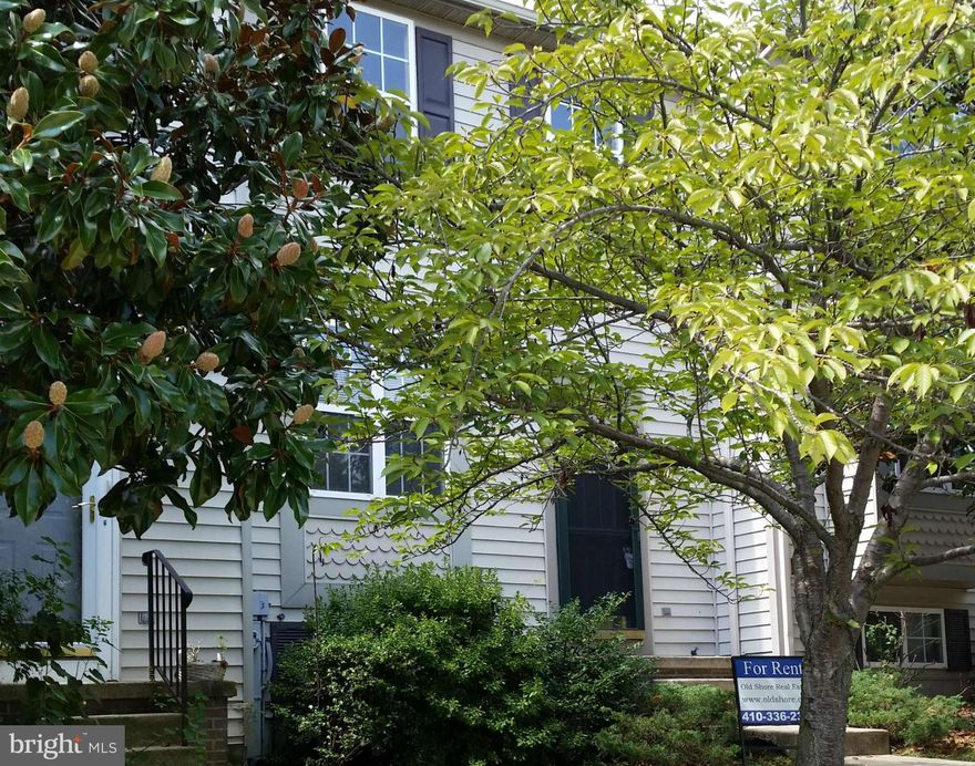 Spacious, bright townhouse in Bristol Forest. Convenient to 95 and APG. Sunny kitchen overlooks woodland. Large walk out basement family room with full bath, laundry room, and adjoining deck. Fenced in yard backs to woods.   One of the best values in Harford County. Photos are not current.  Price reflects deck, paint, and carpet condition.