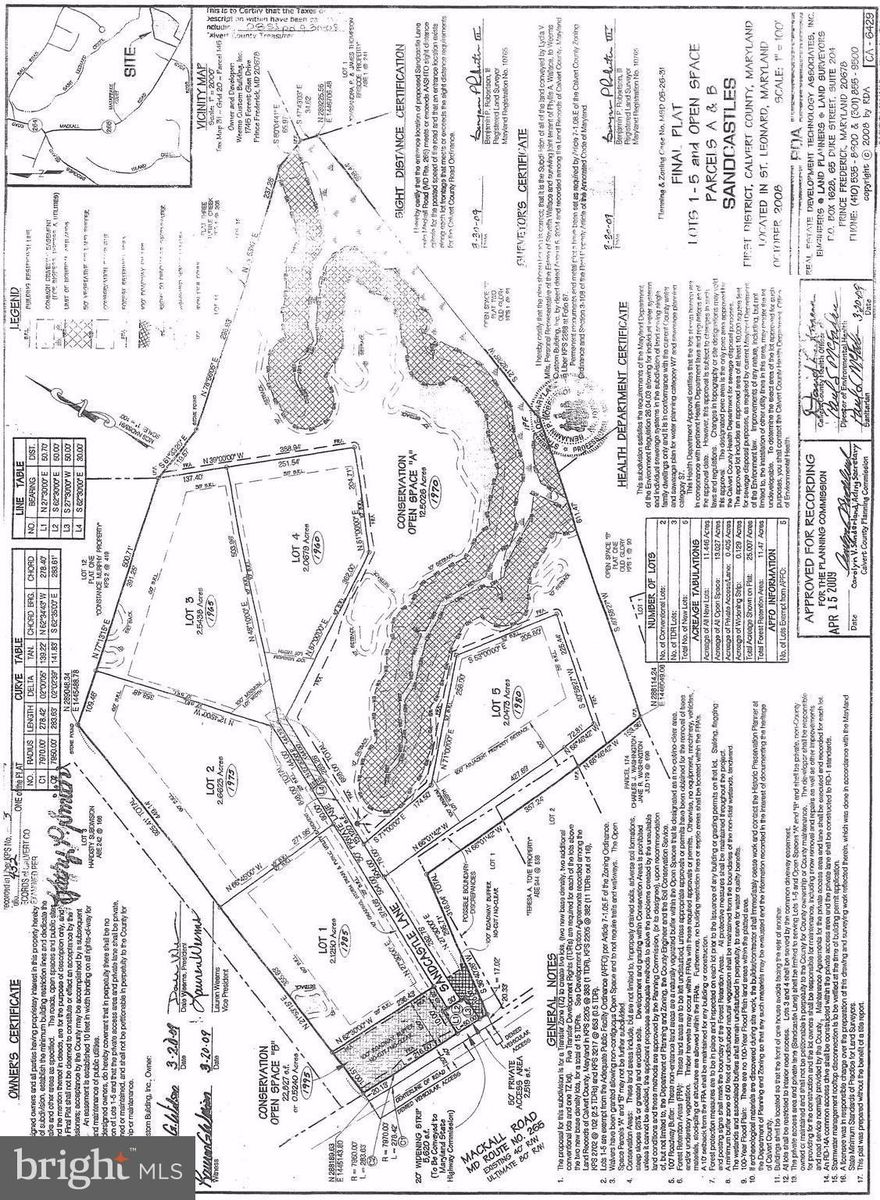 Beautiful, serene acreage in St. Leonard.  Private, small community living opportunity .  Build to suit.  Most engineering done. Plat recorded. come walk the lot and know it's potential.  Adjacent to nature preserve.