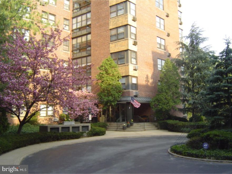 Bright 3rd floor unit with great views of courtyard and pool area. 1 Bedroom, 1 Bath, Large Living Room, Dining area, Ceramic Tile Bath. Large closets! Parquet Hardwood throughout, custom chair rail trim! There is elevator service only 2 doors from this delightful unit. The Fabulous Swimming Pool and the Garden Plots are available at no additional charge. Laundry is located on the lower level and the underground Parking, and Storage Units are offered for a small additional fee. Wildman has an exercise room, a sharing library room and meeting room available to owners for no fee. Fabulous Location steps to the Train Station and everything the Village of Lansdowne has to offer. (shopping, new restaurants and an Open Air Farmer's Market within 2 blocks of Wildman Arms). Lansdowne is just 16 minutes to Center City and The Airport! Super Convenient location. Four months condo move in fee is due at closing.  So much extremely convenient high style quality living for so little investment.