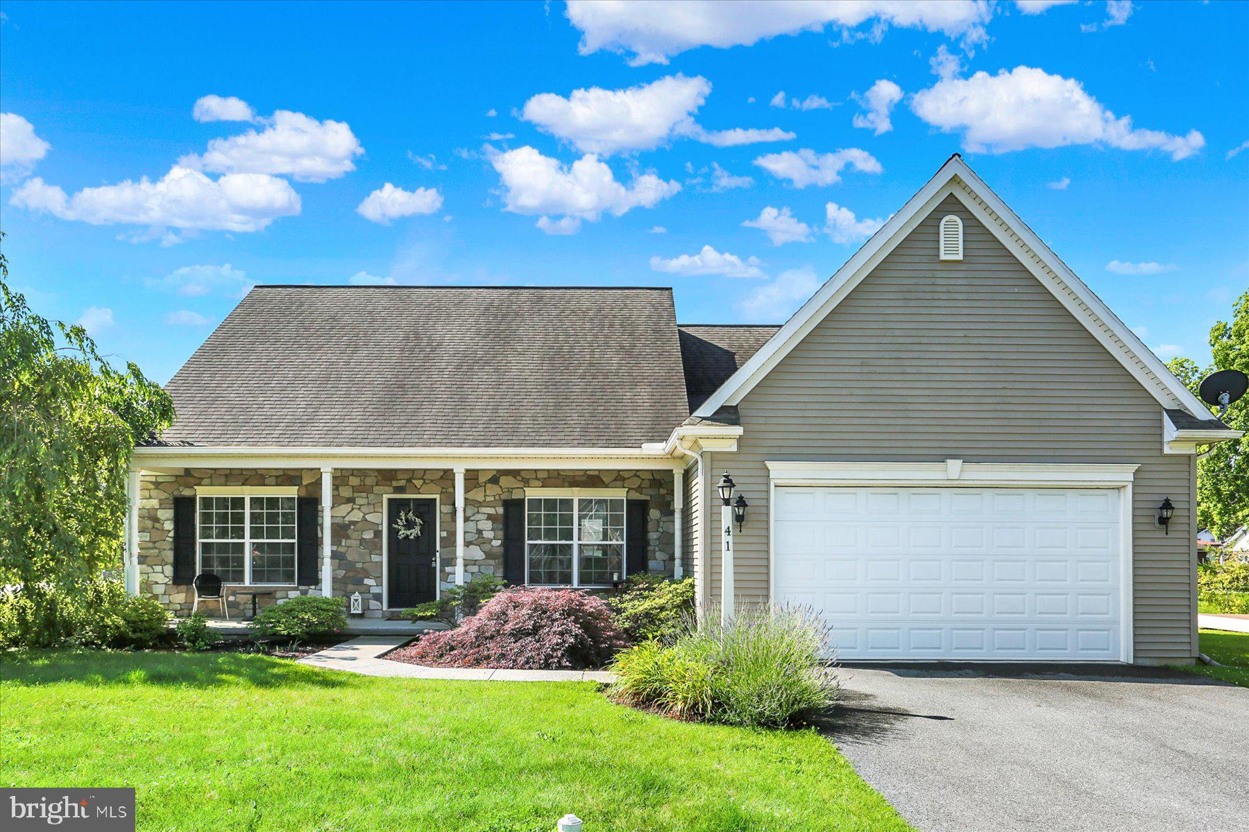 Welcome to 41 Union Crest Dr – A Spacious, Modern Retreat in the Heart of Annville
Step into this beautifully designed home featuring a wide open floor plan that seamlessly blends comfort and functionality. The private owner's suite is a true sanctuary, complete with two walk-in closets and a luxurious full bath, offering the perfect space to unwind.
The large open kitchen is a chef’s dream, showcasing quartz countertops, a breakfast bar, and a sliding glass door that opens to a charming patio—ideal for morning coffee or evening gatherings.
Enjoy the convenience of being just a short walk to Lebanon Valley College and downtown Annville, placing dining, shopping, and community events right at your doorstep.
The basement is already framed and wired, ready for your finishing touches, including a third full bathroom—with a shower stall and grinder pump already on-site.
Designed with accessibility in mind, this home features 36” wide doors and hallways, making it handicap accessible throughout.
Don’t miss the opportunity to make this versatile and inviting home your own!