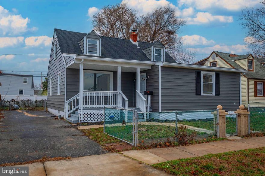 Newly renovated top to bottom cape cod now available. 8206 Peach Orchard Rd welcomes you with a cozy living room with new trendy floors throughout, bright and inviting floor plan leads you into a spacious dining room and bright eat-in kitchen fully renovated with white shaker wood cabinets, immaculate backsplash and modern quartz countertop. 

The main level also features 2 bedrooms and a nicely renovated bathrooms with marble-look high gloss imported tile, vanity and fixtures. Upper level offers two large bedrooms with brand new carpeting. Yard is a great space for family gatherings and cookouts, previously set up for a pond. Bring your imagination and move right into to the beautiful Murray Point neighborhood.