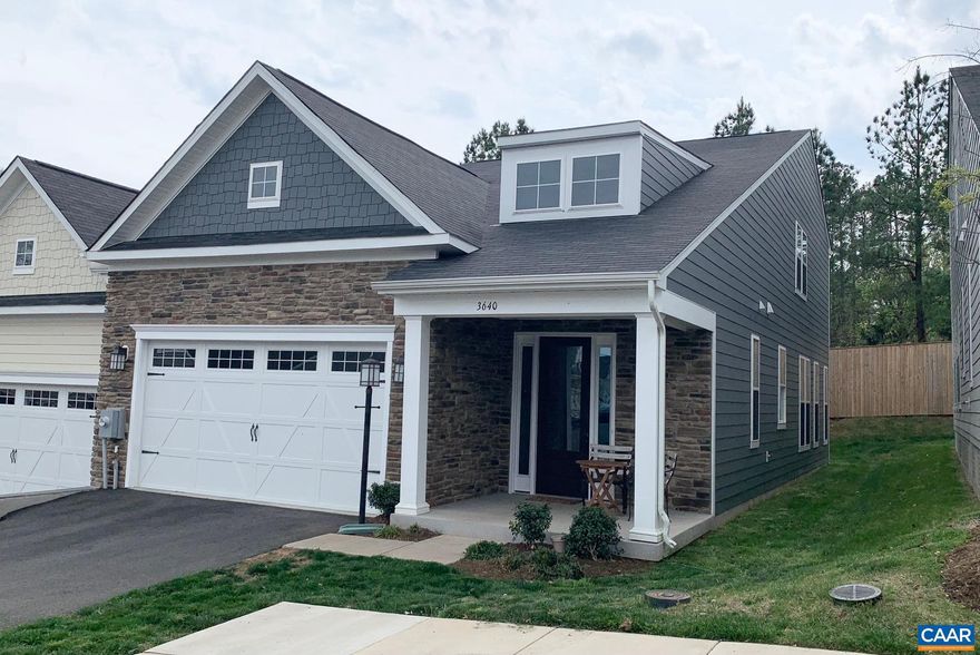 Available August 1, 2025 -  Nearly new, beautiul home of your dreams includes 10? ceilings, a generous granite kitchen island, first floor Owners ensuite, two more bedrooms and full bath upstairs, a large loft space for your home gym or office, and so many windows.  Also featuring a 2 car garage! The community boasts a playground, dog park, club house and ample parking.   Five minutes or less to restaurants, grocery stores, parks, shopping at 5th Street Station, walking on the Monticello Trail, or commuting on I-64. Ten minutes to Amtrak, UVA, local hospitals or the Downtown Mall.  Interior photos of Stanley Martin Model Home.  Owner would prefer a two year lease and no pets but will consider one (breed dependant).