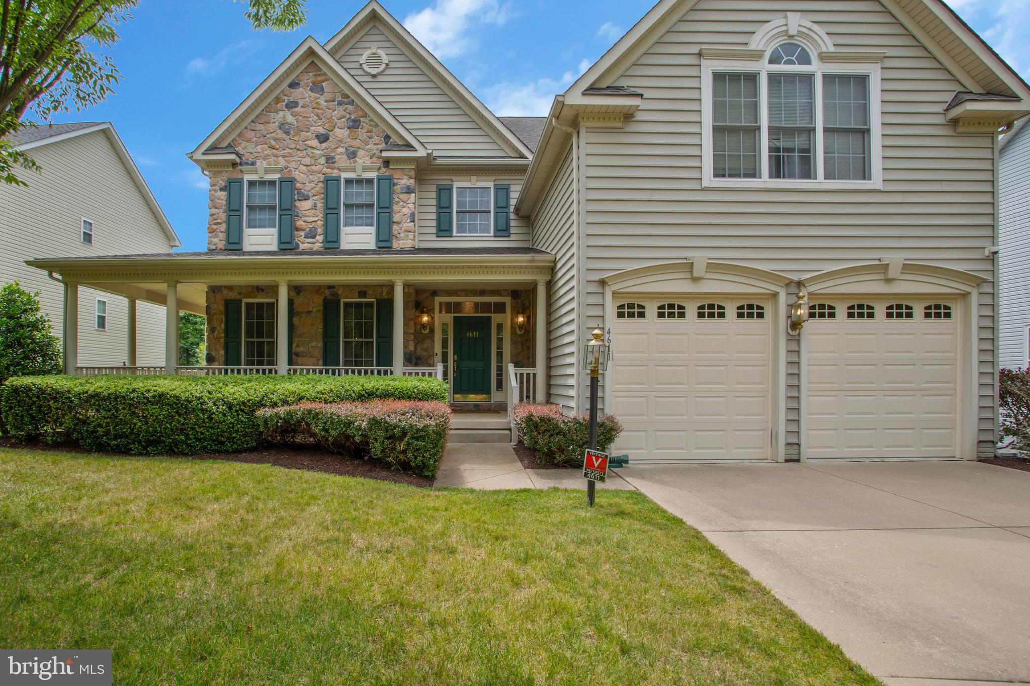 SIMPLY STUNNING! This gorgeous 5 bed 4.5 bath home is located in the master-planned community of Fairwood in Bowie, MD. This home will impress from the moment you arrive! Dramatic 2 story foyer entry with grand staircase, elegant study, formal dining room, hardwood floors throughout, 9' ceilings on main level, and master bedroom features tray ceiling. This spacious home features a living room and den with a fireplace and opens to a sunny morning room with large windows and a kitchen with tons of storage, granite countertops and endless cabinets and storage. The morning room opens onto a large deck and covered patio with a jacuzzi and coy pond that look out onto a perfectly manicured lawn surrounded by beautiful trees and no back neighbors! Very picturesque, quiet, and private backyard oasis for those summer BBQs!! And it doesn't stop there! Bottom level has a separate kitchen, media room, bathroom and bedroom that could be used as an in-law suite with a separate entrance. The possibilities are endless. A MUST SEE!