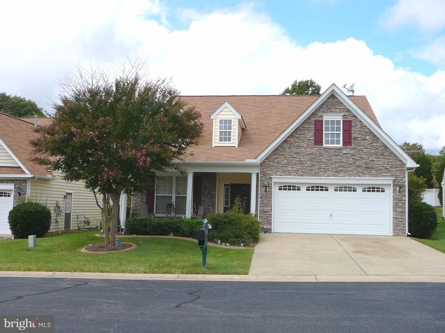 Rare opportunity in Legacy Woods, a lovely 55+ community with easy access to shopping. Easy living one level home with 3BR/2BA. Cozy up in the four season sunroom with 2 sided gas fireplace. Oversized patio with awning. Wood flooring in foyer, kitchen, dining room & ceramic tile in sunroom. Kitchen has 42" cabinets w/dining area. Don't Miss Out!  HOA fee includes lawn cutting/trash & snow removal.