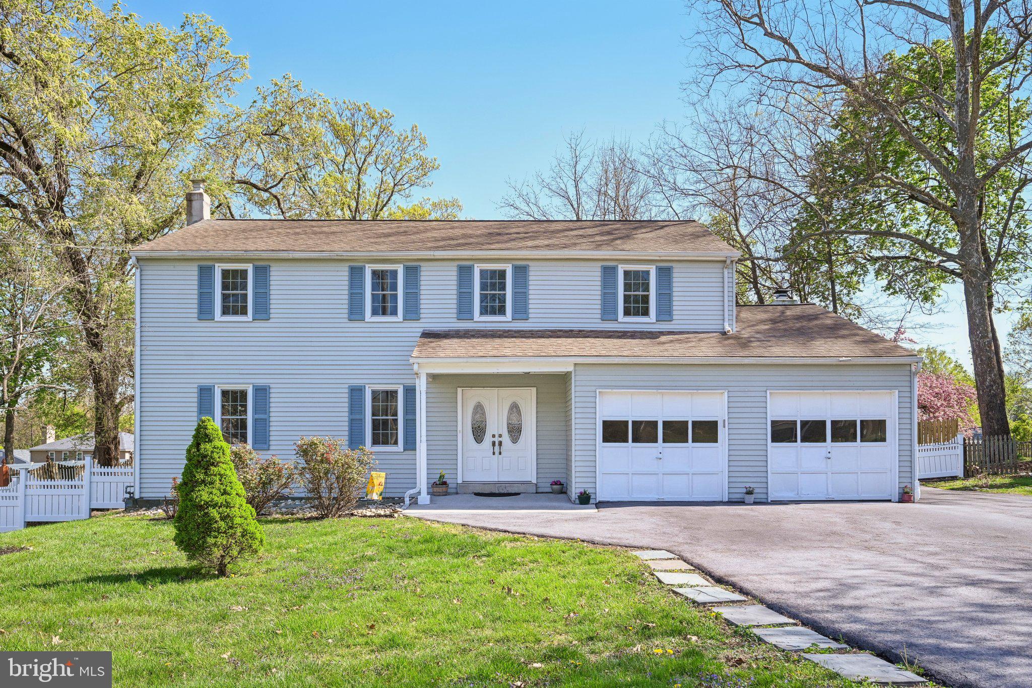 Welcome to this bright and inviting home, perfectly positioned just minutes from the King of Prussia Mall, Costco, and major highways like I-76, Route 202, and Route 422. Whether you commute by car or public transit, this location can’t be beat—with a bus stop less than a block away and easy access to the regional rail for quick trips to Center City Philadelphia and beyond. Enter inside through the stylish entry door (2020) into a sunlit foyer, where hardwood floors flow into a spacious living room. The heart of the home is the modern kitchen with a bay window, featuring Quartz countertops, ample cabinetry, and room for both dining and casual meals. Adjacent is a cozy family room with a fireplace—ideal for relaxing evenings. French doors open to a private, landscaped backyard, complete with a patio for outdoor entertaining or quiet mornings with coffee. A convenient half bath and laundry room complete the main level. Upstairs, the primary suite offers a peaceful retreat with a walk-in closet and private ensuite bathroom. Three additional bedrooms and a well-appointed full hall bath provide plenty of space for family or guests. The unfinished basement presents endless possibilities—a home gym, theater, or extra storage—while the attached two-car garage adds convenience. Recent updates include a roof (2018), HVAC (2018), windows (2020), storm doors (2020), driveway extension (2022), and a fully transferable home warranty (till 2029), ensuring move-in-ready comfort. With its prime location, lack of an HOA for flexibility, modern updates, and charming outdoor space, this home is a rare find. Don’t miss the chance to make it yours!