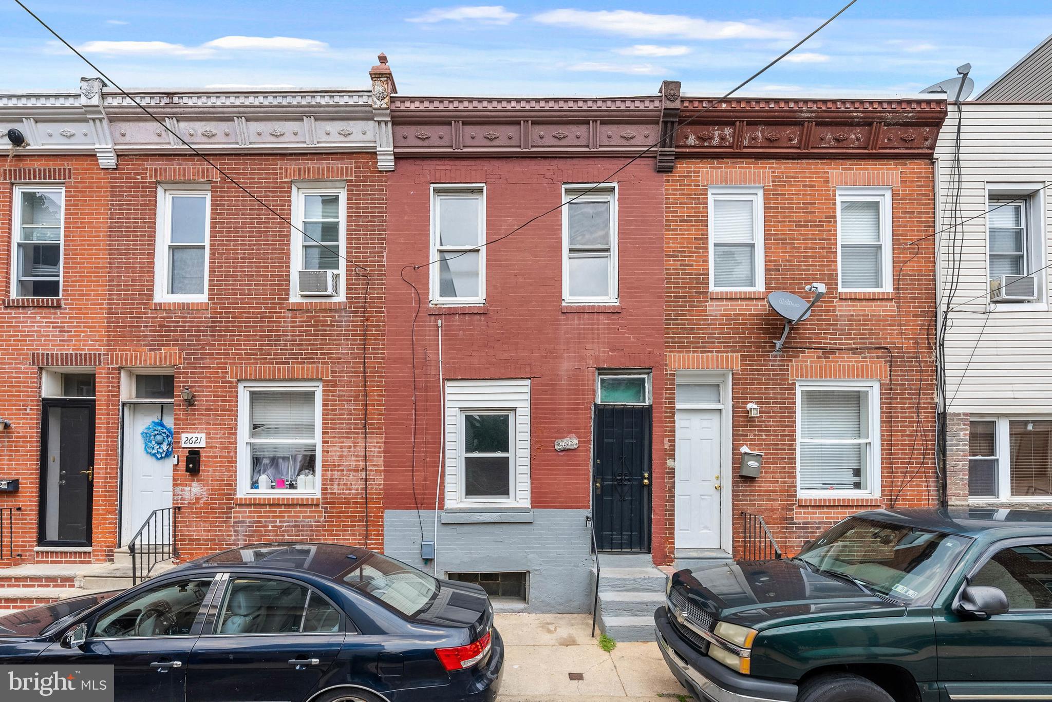 Located on a quiet Grays Ferry block, surrounded by new construction and rehabs, you'll find 2619 Titan St. This 2-bedroom, 1-bathroom home is ideal for an investor looking to flip in a booming neighborhood or add to their rental portfolio. It's also a fantastic opportunity for an owner-occupant wanting to customize their home through sweat equity. The exterior features a classic brick facade and a raised entry. Inside, the main level is bright, open, and airy with plenty of room for separate living and dining areas, along with a functional kitchen layout. Up on the second level, there are two spacious, sunlit bedrooms and a full bathroom. Completing the home is a basement offering lots of storage space and a backyard that could be transformed into a relaxing oasis. In addition, this fantastic location earns a Walk Score of 87! Restaurants, shops, and parks are all within a few blocks, plus nearby Grays Ferry Shopping Center has a Fresh Grocer, Wine & Spirits, and a post office. The extensive Schuylkill River Trail is close, plus there's easy access to public transit, I-76, and the University of Penn. Also, the seller is a private lender, and he will offer investor financing for the purchase and renovation. Schedule your showing today!
