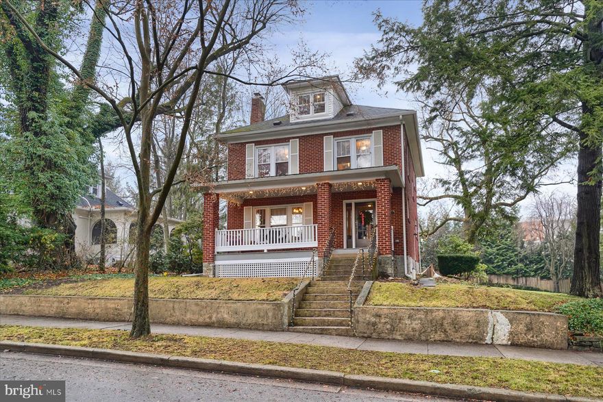 Charming brick historic home in Highlands, a few minutes walk to downtown and campus. Located on a double lot, the generous back and sideyard provide ample space for kids and entertaining. The three porches provide great shaded outdoor areas. It is located on a beautiful block of quiet owner-occupied homes. 

The main level feels open and light-filled, featuring the living room, dining room, and kitchen. The second floor has three bedrooms, loft area for the kids or convert it into a closet for the primary bedroom  and a  full bath. There is an unfinished basement with laundry, a home gym, and storage space. Hardwood floors throughout. 

Detached one car  garage with a long driveway that can fit three cars. Fairmont Park is a block away.  The elementary school and Beaver Stadium are each minutes away.

All this plus a full-time rental permit.