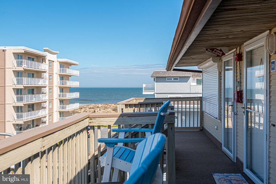 Welcome to your dream coastal retreat at Ocean Point III! This top-floor 1 bedroom, 1 bathroom condo offers breathtaking views of the ocean from your front balcony, the perfect spot for sipping your morning coffee or relaxing after a day of adventures in Ocean City. Step inside to discover a bright and airy open living room and kitchen with coastal charm, providing a welcoming space for entertaining or unwinding. The bathroom features upgraded flooring and a new vanity. Stylish sliding barn door in hallway. The spacious bedroom features new carpeting. This condo is truly the one you've been waiting for! Conveniently located in midtown Ocean City, you'll find yourself just a short distance away from the beach, shops, restaurants, the Convention Center, and other popular attractions. Ocean Point III #320 offers the perfect blend of comfort and convenience for your coastal lifestyle. Don't miss out on this incredible opportunity to make Ocean Point III your new home sweet home!