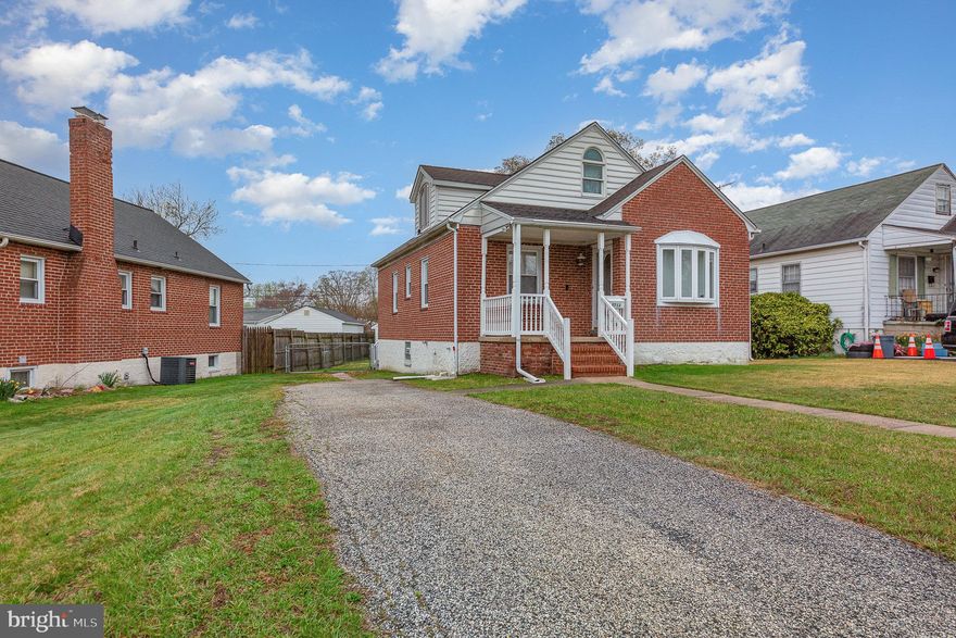 Deadline for offers is Sunday, April 13th at 3 pm    Charming All-Brick Cape Cod on Spacious Lot!  This delightful home features classic all-brick construction and sits on a generous lot with plenty of outdoor space. Enjoy relaxing on both the front and rear porches, perfect for morning coffee or evening gatherings. The fenced backyard is ideal for pets, kids, or entertaining. Convenient off-street parking with a dedicated driveway completes the package!