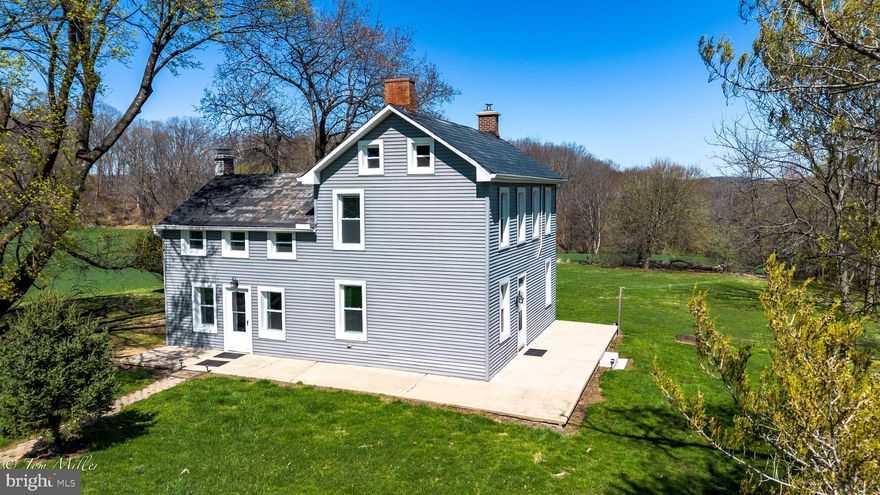 The Pictures say it all!  The Setting of This Bucolic Property  is  very Special!  Peace and Quiet on 118  Commanding Acres.  One is surrounded by beautiful rolling hills, lush fields and partial woods.  The charming  farm house has been meticulously renovated and updated.   Updated windows, HVAC, Kitchen, floors and paint. Just minutes from the Gunpowder to go fishing! Take nature walks, sleep under the Stars! Winter Wheat is currently planted and property is  being leased for crops.   Approximately 83 acres are cropland and 31 acres is woodland. Property goes on the other side of Green Road.  Deed of Easement is in Documents. Please call Listing Agent for more details.