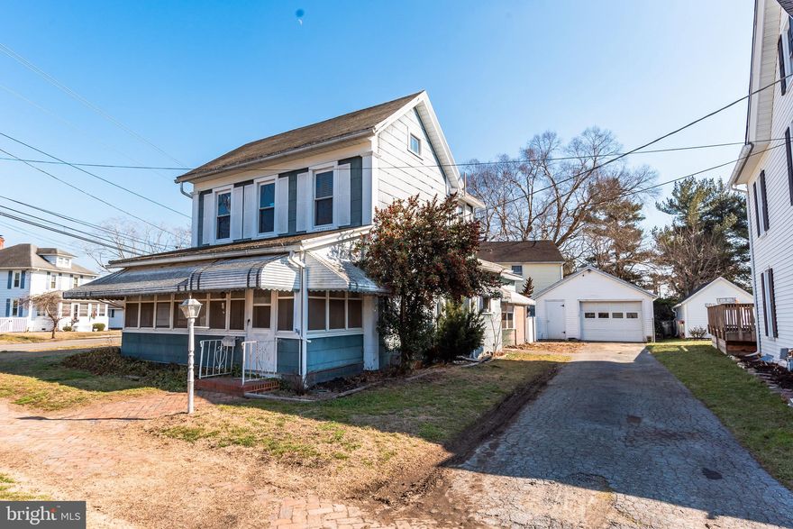 In Town Snow Hill, the crossroads of Worcester County,  between the beaches of Ocean City, Assateague Island National Seashore, and Chincoteague VA. With shopping, restaurants, taverns, galleries, parks, and the scenic Pocomoke River. You find this Victorian, Cottage-style home. With a lovely wrap around yard. spacious deck for morning coffee and an enclosed porch for when the weather just won't agree. The home has a great living area on the first floor with a front living room, formal dining room, a country kitchen and a laundry/mudroom as you come in from the driveway. The second floor features three bedrooms, including a spacious primary and bath with a great tub for soaking in. And, the home has a large attic space for lots of storage. Outside is a detached garage for all your toys with an extra room that has been finished off, that can be a separate office or just more storage. All just a short distance from the downtown. The home will be av ailable to view in February.