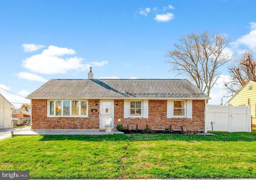 Welcome to this beautifully maintained, expanded ranch in the heart of Bensalem.  This spacious 3-bedroom property offers a comfortable and versatile layout, featuring a bright and inviting living room that flows seamlessly into a charming dining room ideal for gatherings, a spacious family room with a vaulted ceiling that is ideal for everyday living or entertaining.  The eat-in kitchen provides ample cabinet space and a warm and functional gathering area.  Step outside to enjoy a screened-in patio overlooking the backyard that is perfect for relaxing in any season. Beyond the patio, an additional deck creates an ideal setting for barbecues, and outdoor dining, and hosting guests.  The expansive backyard offers plenty of room for play, gardening, or future enhancements.  A standout feature of this home is the oversized one car garage with a substantial extra storage boasting approximately 32'x12' of usable space.   This property combines comfort, convenience, and charm which truly makes this home shine.    
Some additional and important information about his home is the original square footage on this property was 936 sqft.  However, there was an addition put on by the previous owners who added a family room-24x16 and primary bedroom-16x14 which added another 608 sqft, of living space.  The total square footage is approximate 1544sqft.