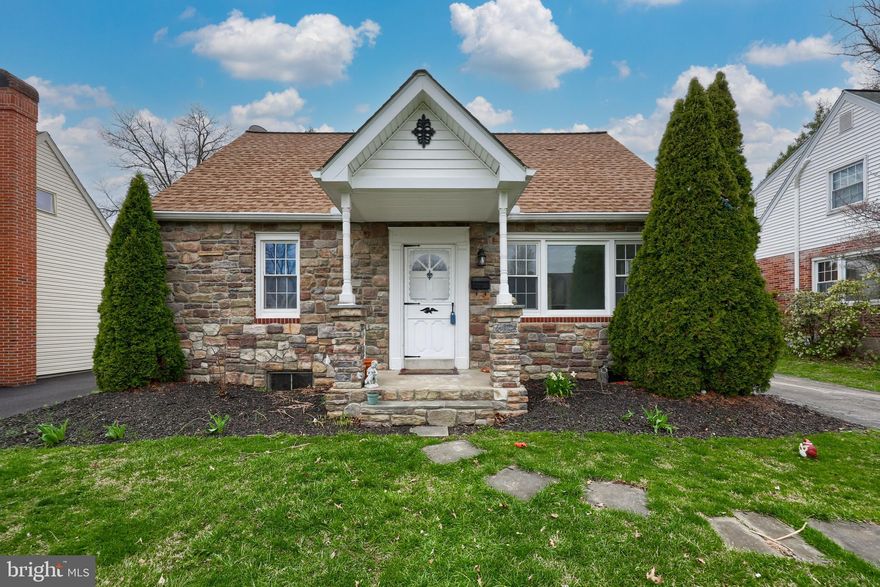 Come check out this adorable Cape Cod, conveniently located near Columbia Avenue and numerous popular shops and restaurants! Some of the recent updates/upgrades include new wiring and electrical panel, new flooring throughout, new kitchen faucet and dishwasher, new carpet, new gas furnace, new central A/C, new water heater, newer (2018) roof, and much more. Between the huge finished basement, complete with a full bathroom, and the spacious upper floor, the bonus space in this house offers numerous possibilities. The newly-painted patio and bar provide the perfect spot to relax outside, and the large, detached garage would be great for someone who likes to tinker, has a lot of tools, or just wants extra storage space.