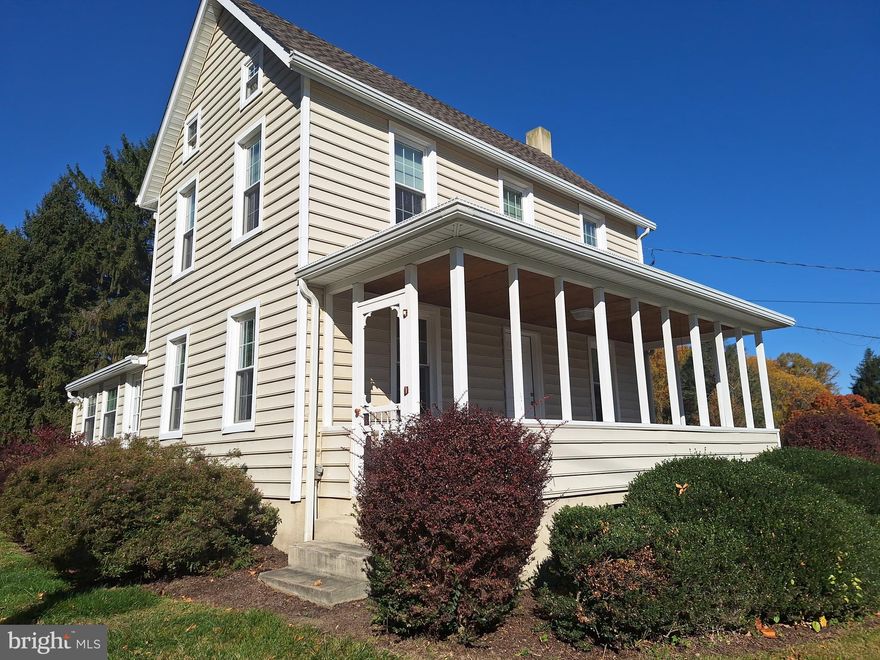 Fully renovated single family home with 2 bedrooms, 1.5 baths, Living Room, Dining Room, Eat in Kitchen and main floor Laundry Room.  Newer kitchen with newer cabinetry, granite countertops, stainless appliances, updated full bath and powder room.  All are generous sized rooms.  Wood floors on both levels. Full covered front porch.  Vinyl siding and shingled roof.  Nice back yard for your outdoor enjoyment!  Home looks like new!  Landlord cuts the grass.  Landlord will maintain the water treatment system periodically. Tenant responsible for all utilities and snow removal.  One year lease required.   NO PETS! Red barn is not included in this lease!