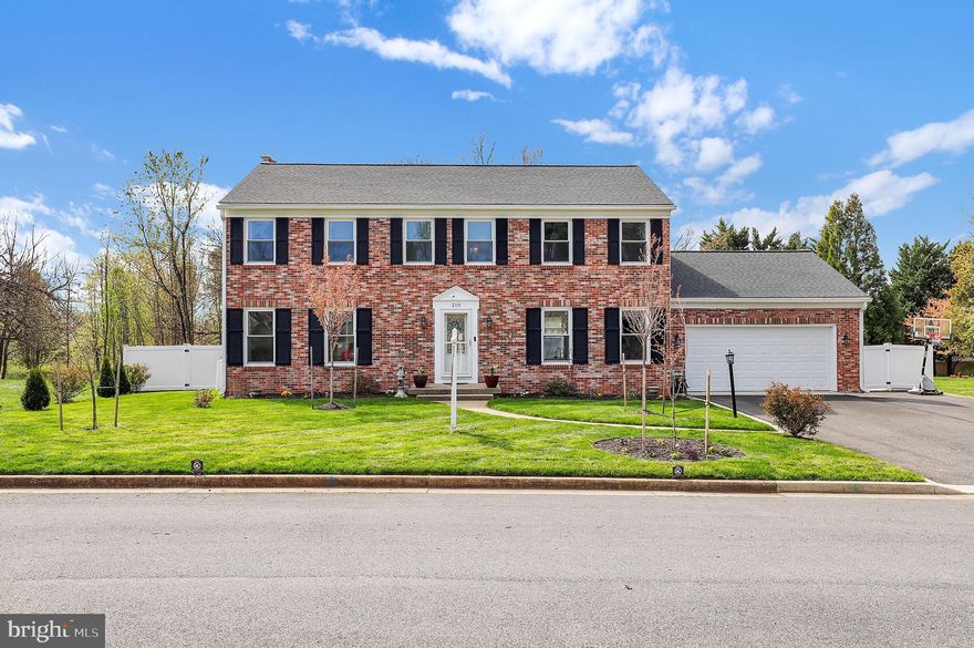 Updated custom built colonial on a quiet court in Middletown. This move-in ready home has updates galore! Step in to open concept main level living with a large, beautiful kitchen island, glass tile backsplash, lots of granite countertops, white soft close cabinets, SS appliances and newer GE refrigerator (2023). The kitchen opens to a large eating, gathering and entertaining space with a cozy, stone, wood burning fireplace and a sliding glass door opens to a private, level back yard ideal for entertaining and bbq's!  Beautiful LVP fills the main floor right up to the renovated first floor with a MAIN LEVEL BEDROOM or office space, FULL bath (2022) and out to the brand new garage door (2024) with remote and keypad. Upstairs find another 4 spacious bedrooms, 2 updated full baths (2021) and a primary closet that you have to see to believe! The backyard hosts a brand new fiberglass heated in-ground pool with LED lights (2022), new 10 x 20 shed in 2021 and a 6 ft white vinyl privacy fencing all around. Other recent updates include a newer 85 gallon HWH (2022), newer water softener system (2022), newer trim around doors, new base molding and the oil furnace was replaced in 2023. The basement is partially finished and there you will find a 2nd fireplace, the W&D (2021) along with a new exit door and steps leading up to the back yard. Windows were replaced in 2017, along with the roof and siding in 2018.  Additional upgrades include an oversized driveway and gutter guards (2022) have been added to make the fall more enjoyable.  Generac Generator Access Panel with exterior port was also added. Walk to downtown, schools, parks, trails, shopping, restaurants and best of all, NO HOA!  This classic, well maintained home is simply perfect and will not last long!