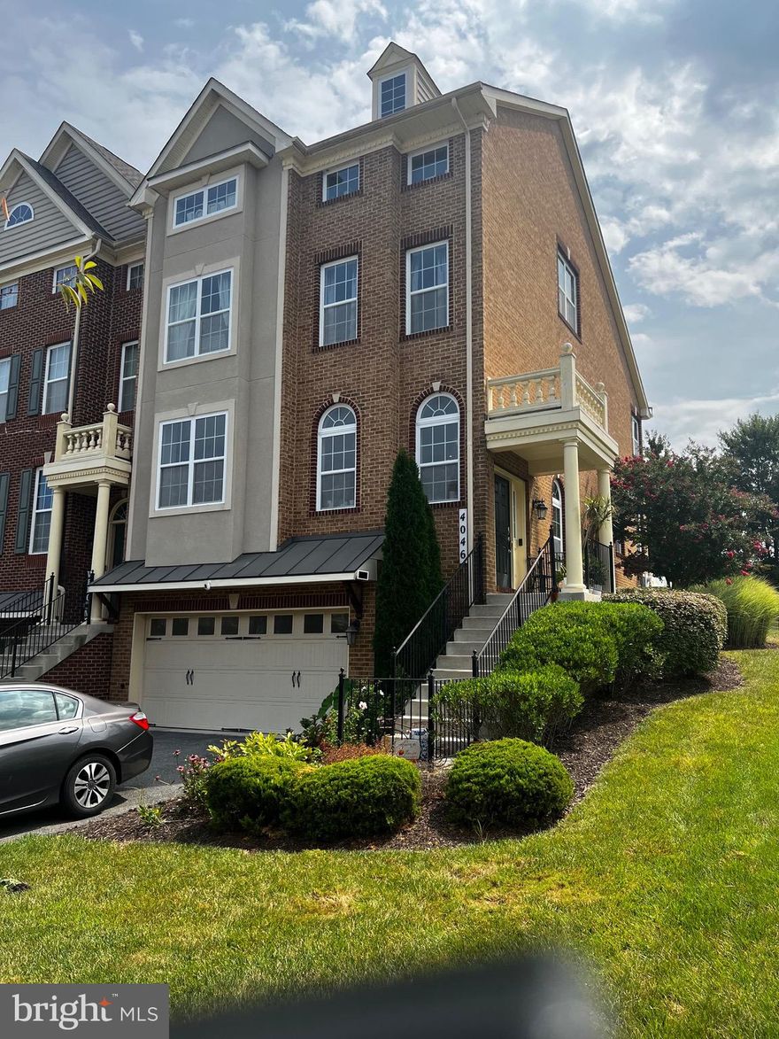 Price Adjustment!  Large luxurious end-unit town home.  Upgraded kitchen with everything a gourmet cook and entertainer would desire.   Beautiful wood floors throughout.  The lower level has newly installed wood floors and a separate room with French doors, ideal for a home office.  Home has fabulous amenities to please the perfectionist and those with a fine tuned eye for the best.   As a bonus, the huge Loft area has a full bath, skylights galore, and a large closet for extended living and enjoyment.   Solar panels are installed to help minimize your utility cost.  Upgraded ADT system installed.  Community amenities are swimming pool, fitness center, tennis courts, playground, and walking trails.  Convenient to shopping, downtown DC,  VA and military bases.  This freshly painted gem is waiting for you, and you will be wowed with the feel of newness.

*COVID-19 - No more than 3 people at a time shall view the home with one of them being the agent.  A mask is required at all times while viewing.  Continue to practice social spacing by remaining six feet apart.  Please refrain from touching things unnecessarily.