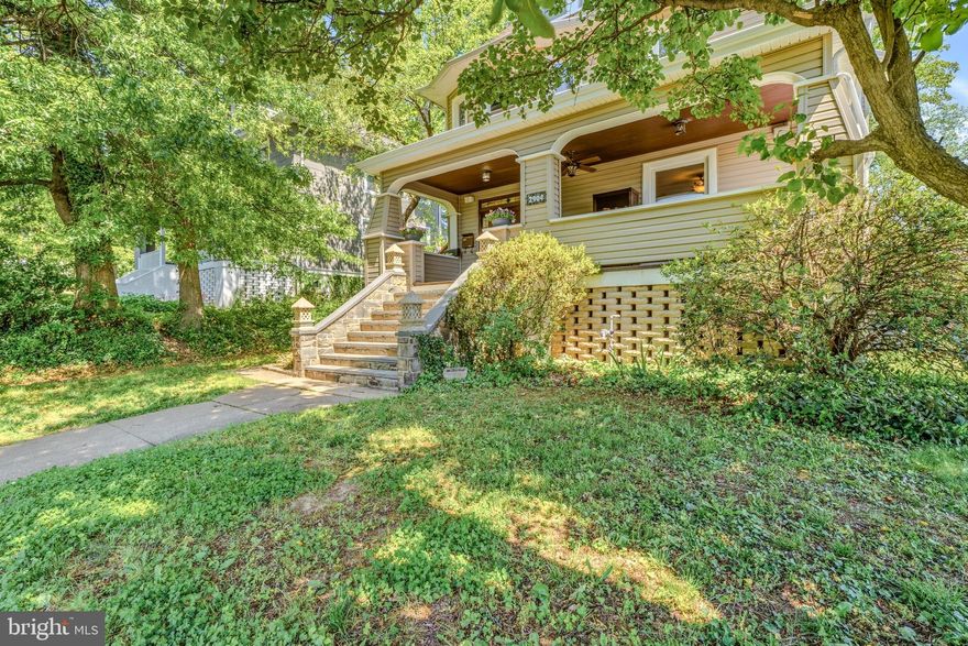 2904 Rueckert Ave — Stunning craftsman-style residence blending historic Baltimore character with modern upgrades. Fully remodeled spacious 5-bed, 4.5-bath home offers flexible living across multiple levels, including a finished lower level and a separately metered 1BR/1BA apartment on the upper level with a separate entrance. (tenant would like to stay but can vacate with 30-day notice) — perfect for owner-occupant income or an investor. Standout features include, two separately deeded off-street parking spaces, oversized covered front porch with stained-glass transom and skyline views. Grand foyer, original wood staircase, stained-glass windows, solid wood doors, and restored banisters. Hardwood floors throughout, three-sided bay windows, decorative fireplace, and built-in speakers on multiple levels. There is a chef’s kitchen with stainless appliances, honed granite counters, tall cabinetry, and slate flooring. Enjoy the expansive primary suite with walk-in closet and ensuite bath. For out door activities or gatherings, enjoy the large, fully fenced backyard (fenced 2020) with oversized rear deck — ideal for entertaining. In addition to ample street parking there is rarely available, 4 deeded parking spaces, a true must-see — schedule a tour to experience the charm, versatility, and income potential of this exceptional home.