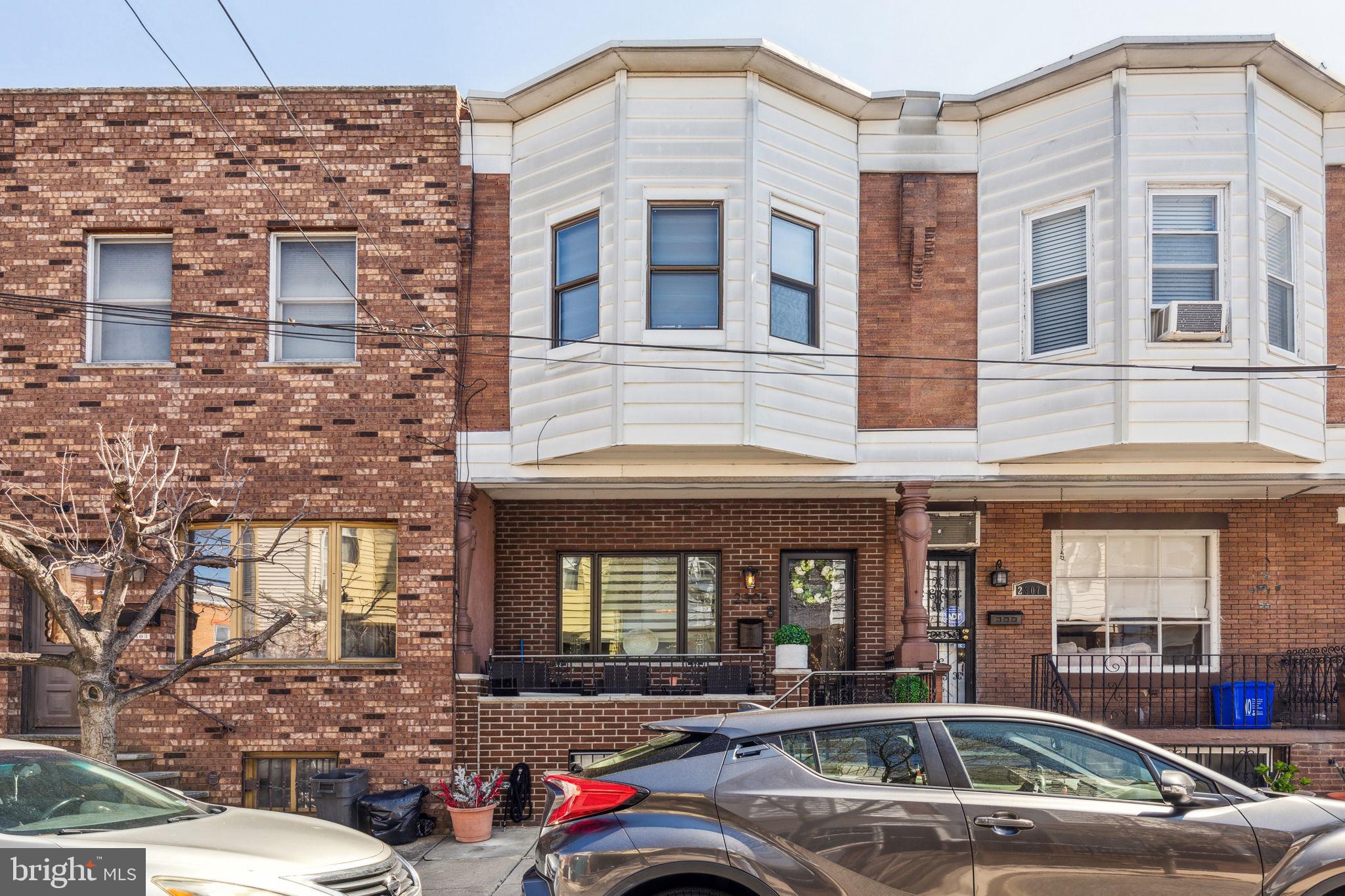 Welcome home to 2305 South Croskey Street, located in the West Passyunk neighborhood of South Philly! This property is a 3 bed, 1.5 bath home, and was completely renovated less than three years ago. The home has a spacious front porch leading into the bright main living area. With the open floor concept, the living space flows from the front room, through the dining area, and into the kitchen including new stainless-steel appliances. The updated kitchen also includes quartz counter tops, soft close cabinets, white subway title back splash, grey and white marble mosaic behind the stove, and is stocked with new fixtures and finishes. Off of the kitchen, you have access to your private patio with a new custom wooden fence and outdoor lighting. The second story includes two spare bedrooms and a primary bedroom that includes built-ins to provide plenty of storage. Between the bedrooms is the full bathroom with a tiled shower with a bench and two sinks. The basement is finished with a half bathroom, a bar, and an office space tucked under the stairs. There is an added storage room where you will find the washer and dryer, as well as the brand-new HVAC system & hot water heater. The home is located near the Quartermaster Plaza and brand-new Fusion Gym with easy access to 76 and 95, SEPTA and the Philadelphia Airport. Walking distance to East Passyunk which includes charming boutiques/restaurants, Girard Park and Broad Street.
A Tush Push away from the stadiums!
