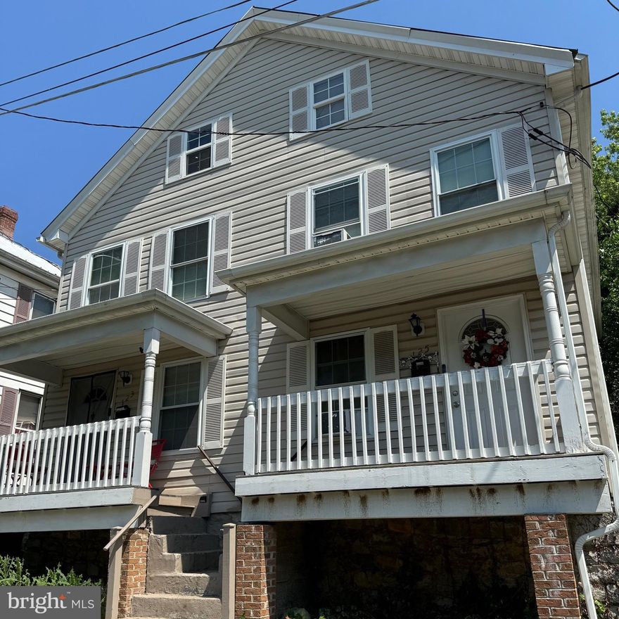 DUPLEX! Investors! Each unit has 2BR/1BA with long term tenants in place. Leases renewed annually. Small backyard space is divided for each unit. There is a cellar for storage. Washer/Dryer hook up in each unit. If you're looking for an affordable investment...here it is!