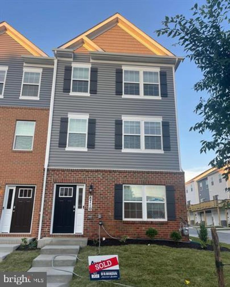 ***Open House, Sunday, December 7,   11:00 AM -  1:00 PM***

Available for Immediate Move-in. 

2024 Built, Excellent 3 level townhome in Woodyard station community with 3 bedrooms, 2.5 baths, & 2-car garage, 1950 sq feet of living space! Kitchen and all bathrooms includes Quartz counters, White maple cabinetry & stainless steel appliances. Hardwood floors on entire main living level. Large Master Bedroom with upgraded tile floors and dual vanities, granite counters and large walk-in shower. Convenient laundry on bedroom level. Large living room with slider to deck on main level. Just minutes from Andrews Air Force Base & National Harbor. And a 15-minute commute to Washington, DC and Virginia!  Minimum required credit score is 650, and minimum monthly household income requirement is 3x the monthly rent.