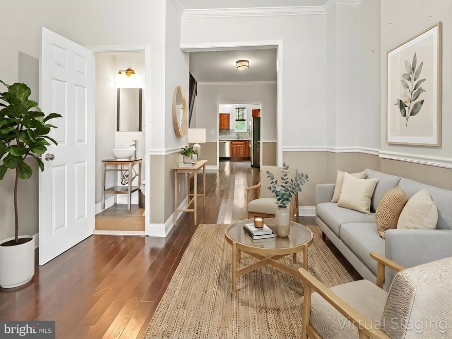 Welcome to 348 Whitridge Avenue — a beautifully refreshed rowhome that blends turn-of-the-century character with thoughtful modern updates. Nestled in Charles Village, one of Baltimore’s most colorful and connected communities, this home places you steps from leafy side streets, local coffee shops, and the creative pulse of the city.

Inside, classic details meet everyday comfort: refinished hardwood floors, fresh paint, and playful wallpaper accents that add personality without sacrificing elegance. The remodeled primary bathroom brings a spa-like touch, while the kitchen now features a new stove and microwave ready for your next dinner party.

Behind the scenes, the upgrades make living here easy — paid-off solar panels keep BGE bills low heading into the winter months, and the newly waterproofed basement adds peace of mind with plenty of storage or finishing potential.

Out back, the new privacy fence creates a cozy retreat — perfect for morning coffee, weekend grilling, or a small container garden.

Beyond your door, enjoy some of Baltimore’s best destinations within minutes: the Waverly Farmers Market, Peabody Heights Brewery, Union Craft Brewing, W.C. Harlan and Fadensonnen for a night out, The Book Thing for a weekend browse, and Wyman Park Dell for a quiet walk. Nearby cultural anchors include the Baltimore Museum of Art, Hopkins Homewood Campus, and The Rotunda’s mix of dining and movies. Quick access to I-83 and Penn Station makes commuting or weekend trips easy.

With its combination of energy-efficient upgrades, modern finishes, and unbeatable location, 348 Whitridge Avenue offers a welcoming, walkable lifestyle in one of the city’s most storied neighborhoods.