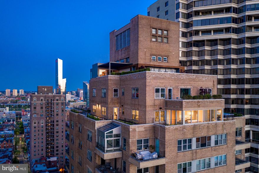 Introducing 24, the sky penthouse at Two Twenty West Rittenhouse. The crown jewel of Rittenhouse Square. 24 Has been completely reimagined by one of the most sought-after design houses in Philadelphia and is an exclusively unique opportunity to own a significant Philadelphia property.   Occupying the entire 24th floor this unit is perched over Philadelphia’s iconic Rittenhouse Square with absolutely breathtaking views of the skyline above, and sensational sunrise and sunset. This 3 bedroom, 3.5 bath dream condo spans roughly 3,750 Sq Ft and has about 2,700 Sq Ft of private wraparound terrace.   All imbued with a timeless yet modern beauty and a level of interior detailing and craftsmanship rarely experienced. One floor living designed with lifestyle in mind, you’ll find this residence the ideal space for indoor/outdoor living and entertaining. One of Philadelphia’s most prized residences is now available! Visit 24onthepark.com for more info.