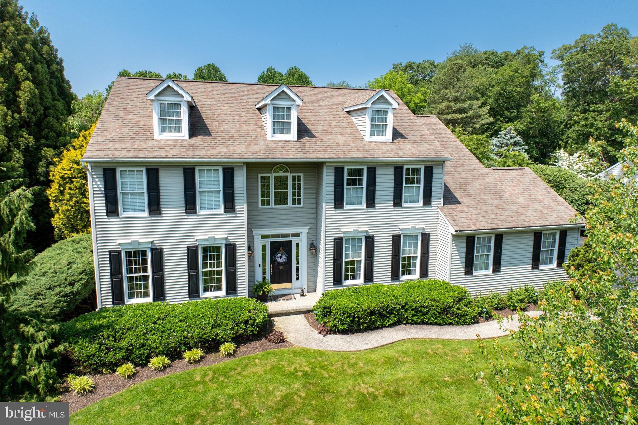 **RECEIVED MULTIPLE OFFERS** BEST & FINAL OFFERS DUE SATURDAY 9/6 at 10 am .
Nestled in the sought-after Wetherill Estates neighborhood of Chester Springs, 55 N Iroquois Lane offers the perfect blend of elegance, comfort, and resort-style amenities. This 5-bedroom, 3.5-bath home delivers the lifestyle you’ve been waiting for.
Step into the grand two-story foyer with its dramatic turned staircase, gleaming hardwood floors, and abundant natural light. The formal living and dining rooms—complete with crown molding, wainscoting, and custom ceiling details—set the stage for both everyday living and special celebrations. The chef’s kitchen boasts an oversized island, stainless steel appliances, upgraded lighting, and a full wall of windows overlooking the spectacular backyard. Open to the kitchen, the inviting family room provides the ideal gathering space, while a dedicated home office offers flexibility for work or quiet retreat.
Upstairs, the renovated primary suite is a true sanctuary with a spacious bedroom, walk-in closet, spa-like bath, and a versatile sitting room—perfect for a reading nook, workout studio, or second home office. Three additional bedrooms and a full hall bath complete the second level.
The beautifully finished basement expands your living space with a fifth bedroom featuring a walk-in closet, a full bathroom, wet bar, entertainment area, and abundant storage.
Outdoors, your private oasis awaits: a sparkling in-ground saltwater pool with spa, a pool house complete with its own bathroom, and a paver patio designed for entertaining—all framed by mature landscaping and tranquil views.
With nearly 5,000 total finished square feet and convenient access to the PA Turnpike, Routes 100 & 202, walking and biking trails, Marsh Creek State Park, shopping, and dining—this home truly has it all.
Experience resort-style living every day at 55 N Iroquois Lane.