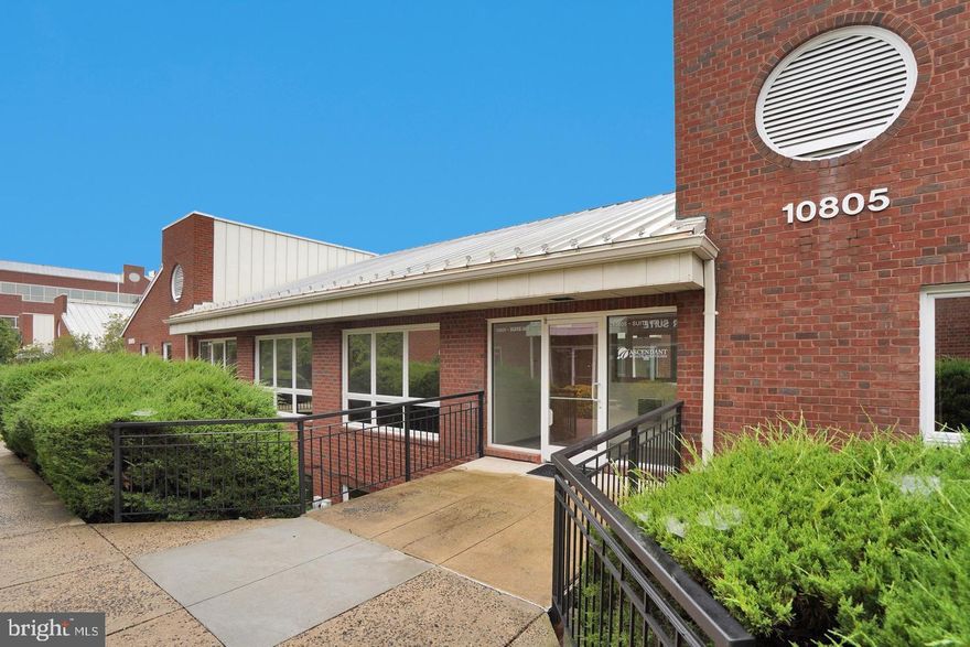 ADA compliant wheelchair access, 1200 sf office condo for sale featuring 3 private offices, reception area, kitchenette, bathroom, storage rooms and a meeting room. Units 100, 200 and 300 are available for purchase as well. There is plenty of natural light and ample unassigned parking surrounding the buildings. Located right in the heart of Fairfax City and close to Old Town. Vacant, call lister for the combo Code.