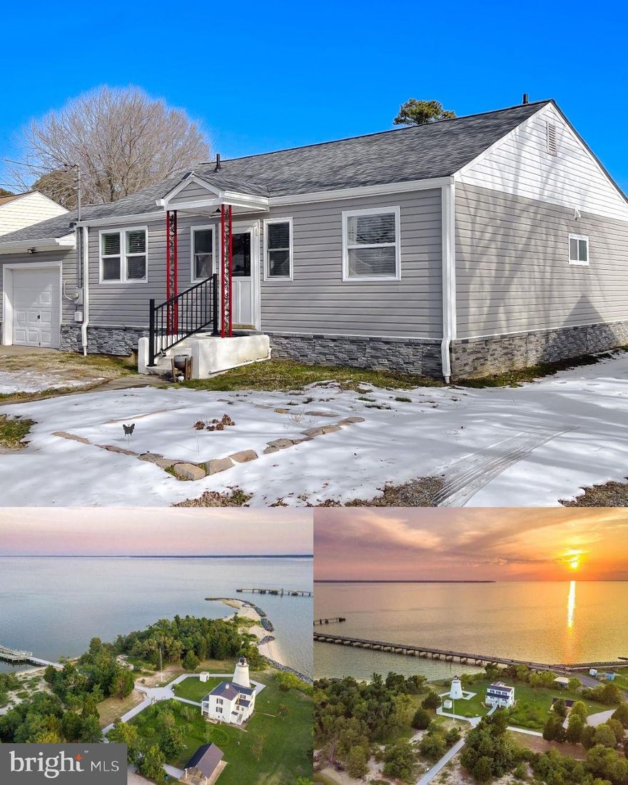 Welcome home to your beautiful move in ready home with WATER ACCESS!  This home features 3 bedrooms and 2 full bathrooms.  As you enter, you will love the open concept feel of the kitchen, dining, and living room.  The kitchen features concrete countertops and a new stove (2025).  The living room features a built in electric fireplace.   The large primary bedroom features a walk in closet and a bathroom.  There are two additional bedrooms and a full bathroom.  Enjoy the beautiful weather outside in your completely fenced in backyard.  The attached garage is perfect for storing your vehicle or for additional storage space.  This home features a NEW ROOF (2024), a NEW HVAC (2023), and a NEW crawlspace remediation (2024) with a 5 year warranty!  This home is close to many fishing, boating, and kayaking opportunities, waterfront restaurants, shopping, NAS Pax River, and more!