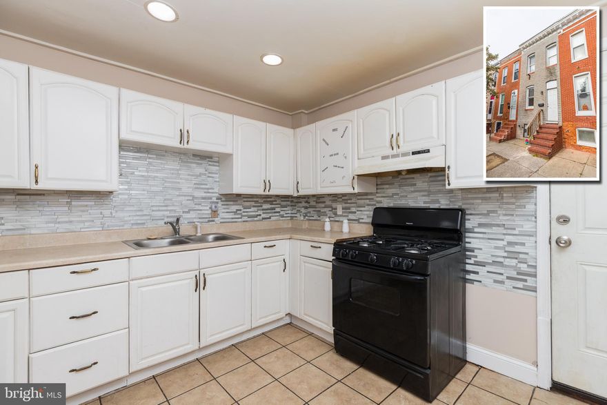 TURN KEY WASHINGTON VILLAGE ROWHOME WITH LARGE ROOM SIZES & REAR PATIO!  Main level with a spacious living room and dining area, and a kitchen w/ ample cabinet space, upper level with 3 bedrooms and 1 full bath, unfinished basement for storage, and a rear patio!  Incredible opportunity to add to your rental portfolio or for a home owner looking for some sweat equity.  Located close to UMMC, stadiums, and downtown Baltimore!