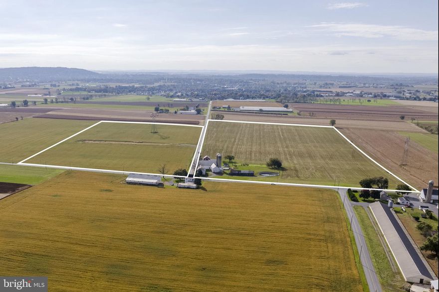 AUCTION DATE - WEDNESDAY, DECEMBER 31, 2025, AT 1 PM. LISTED PRICE IS AN OPENING BID ONLY AND IS NOT INDICATIVE OF THE FINAL SALE PRICE. REAL ESTATE: 490 Weidmansville Rd., Ephrata - 66.7 ACRE Farm w/2½ sty. brick farmhouse w/1680 SF finished area, eat-in kitchen, living/family rm., 1st floor laundry, office, 4 bdrms., 1½ baths, bsmt., attic, propane furnace, low maintenance exterior w/insulated windows, attached 1½ sty. brick summer kitchen 24x16 w/walk-in fireplace. Outbldgs: L-shaped bank barn w/76x40 dairy stable w/30 tie stalls, milkhouse, 38x34 heifer pen, 34x16 lean-to, 2nd floor 55x26 tobacco barn & hay storage, separate 1 sty. frame tobacco barn 54x34, staved silo 14x60, concrete silo 12x60 & manure pit. All on level 66.7 ACRES w/approx. 60 acres tillable hi-producing limestone ground. NOTE: Three prime pieces of Lancaster County real estate to be sold! Each tract deed separately & will be sold separately. All tracts Zoned Ag, enrolled in clean & green, but not in Ag preserve (but would be eligible). All tracts to be sold from the 490 Weidmansville Rd., Ephrata location. Convenient location, minutes to Ephrata, Lititz & Cocalico w/easy access to Rts. 322, 501, 897 & Turnpike. Terms 10% down, balance 60 days or before. Personal inspection by appointment or open house Sat., December 13, 20 & 27 from 1 to 4 PM.