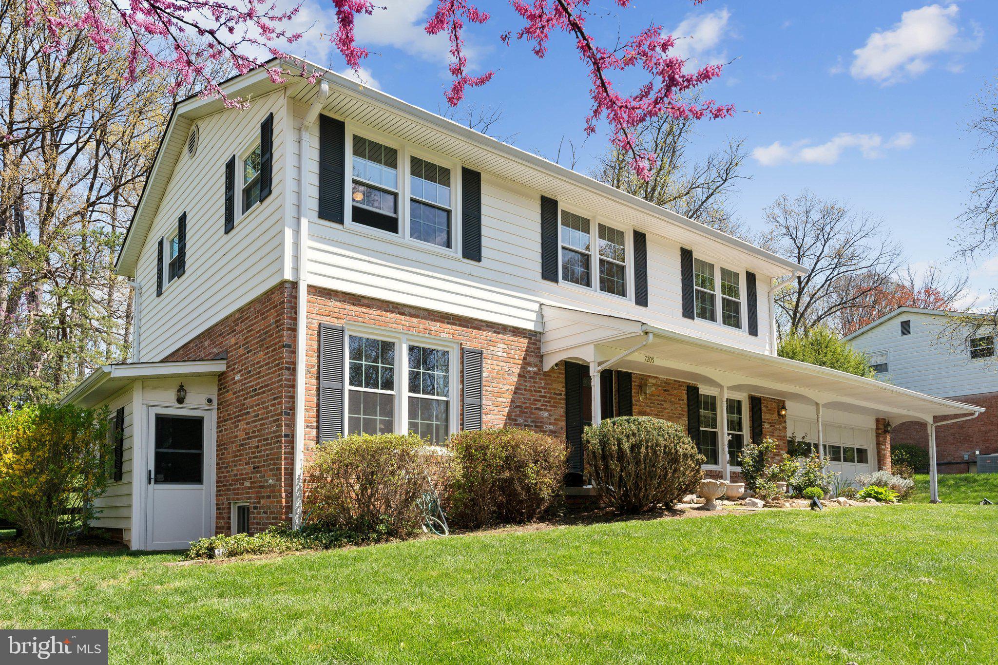Welcome home to 7205 Panorama in the coveted Candlewood Park neighborhood. This spacious 4 bedroom, 2.5 bath home sets a new standard for spacious living and entertaining. The upgraded room, windows, kitchen and baths are sure to impress. This neighborhood really exemplifies "community". Lots of neighborhood activities including firetrucks for the kids during the holidays. The current owner has utilized the garage as a full gym, media center and family hangout zone and the garage is also "heated" with a super efficient heating system. The current owners have upgraded windows in the house to improve energy efficiency. Enjoy the wood burning fireplace in your den as well as the convenience of a main floor laundry room. The yards in this community are enormous (.42 acre) and offer virtually unlimited opportunities for play and relaxation. Thee is ample room for a firepit , badminton or virtually any activity you would want. The yard is completely fenced with access through the backyard to the elementary school. This lovely home features hardwood floors throughout. The windows are oversized and allow an abundance of natural light.
The dual circular floor plan is ideal for entertaining. Upstairs are four very large bedrooms. The primary suite offers great closet space and a tranquil spa bath. The lower level offers great ceiling height and a massive live/play area that is finished. You have access via the kitchen as well as a side entrance to the exterior of the home. An additional bathroom would be easy to install in the oversized storage/utility area. The elementary school which is a 30 second walk is a consistent draw to this neighborhood.
The gorgeous .42-acre professionally landscaped lot has flowers that bloom during three seasons, plus beautiful mature trees and shrubs. You’ll be able to ride your bike or walk to Shady Grove Metro, Lake Needwood Park & Golf Course and much more! You are just minutes to 270/370, all commuter routes, shopping, hiking and lesiure activities.