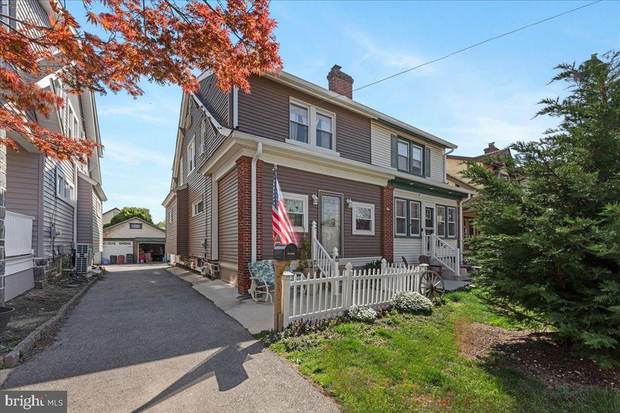 ***PRICE REDUCTION***Step into this beautifully updated 3-bedroom, 1-bathroom home, where classic charm meets modern convenience. The remodeled kitchen is a chef’s dream, featuring recessed lighting, ceramic tile flooring, a stunning marble backsplash, and granite countertops. Stainless steel appliances complement the extra cabinets and countertops added during the remodeling, while handmade wooden beams add a touch of rustic elegance to the ceiling. Off the kitchen, an updated mudroom showcases wainscoting for added character. The cozy living room boasts a gas fireplace with a sleek tile surround and mantle, perfect for relaxing evenings. Gleaming hardwood floors run throughout the home, enhancing its warmth and inviting atmosphere. The updated bathroom features ceramic tile flooring and walls, as well as a beautifully tiled tub/shower combo. The primary bedroom includes an oversized window that floods the room with natural light and offers two closets for ample storage. A convenient laundry chute in one of the three bedrooms connects to the basement laundry area. The walk-up attic has been finished with carpeting and a closet, offering a versatile space for storage or a cozy retreat. The updated enclosed front porch has been freshly painted and includes a handmade door, providing a welcoming entryway. Additional highlights include newer windows throughout the first floor and unfinished walk-out basement with newer windows and under-stairs storage. The one-car detached garage includes an attic for extra storage. The exterior of the home has been meticulously maintained, with the siding replaced just three years ago and the roof replaced four years ago. A vinyl fence was added to the frontyard and backyard two years ago, and the driveway was redone last year. Drainspouts, gutters, and gutter guards were installed less than a year ago. The electrical system was updated two years ago, and the hot water heater and furnace were replaced three years ago. This move-in ready home combines thoughtful updates with enduring quality, making it a perfect choice for modern living. Don’t miss your chance to call this gem your own!