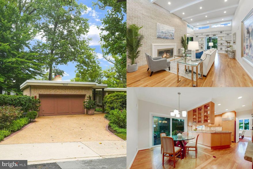 Welcome to Chain Bridge Forest, just one light to DC!  This contemporary and spacious home features a main level primary bedroom.  There are a total of seven bedrooms, three full bathrooms, and two half bathrooms, offering plenty of room for everyone.  Perfect for multi-generational living.  Recent updates include two new AC units, two new furnaces, fresh paint, and modernized bathrooms.  The home maintains its original hardwood floors, with new flooring in the walk-out lower level.  There are high ceilings throughout the home, including the lower level, enhancing the over 5,000 square feet of living space. Inside, you’ll find versatile spaces for relaxation, entertainment, and hobbies.  The outdoor space is beautifully landscaped and designed, with a deck off the kitchen, and a screened-in porch off the lower level, offering wonderful spots for outdoor enjoyment.  This is a well-maintained, one-owner home, ready to welcome you and your family. The sought-after neighborhood has underground power lines, sidewalks on both sides of all streets and feeds into Yorktown High School, Williamsburg Middle School, and Jamestown Elementary. Your next chapter starts here. Come see this beautiful home today!