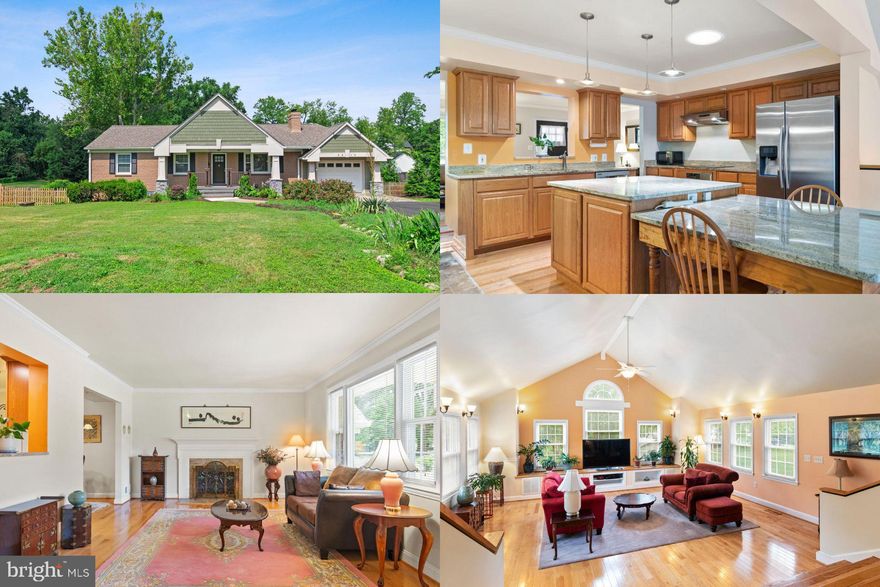 Welcome to this beautifully updated two story craftsman in the heart of Fairfax.  This home was completely remodeled for the perfect main level living desired by so many today. Generously sized bedrooms with hardwoods throughout and a massive kitchen for all your entertaining and preparation needs. The sunken family room with soaring ceilings offers picturesque views of the backyard. With over half an acre flat lot, maintenance free deck and patio the outdoor possibilities are endless. The lower level boasts even more square footage complete with additional full bath, guest room and wet bar. With its own living room and rec space the walk out basement is a perfect compliment to finish out this home. Don’t miss your opportunity to be close to all the shops, restaurants and more with NO HOA restrictions!  ** Accepting back up offers**