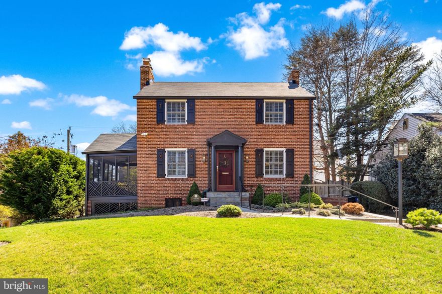 Nestled in the desirable Waverly Hills, this charming brick Colonial exudes timeless appeal. Step inside to find beautifully preserved wood floors that flow seamlessly throughout the main level, complemented by hand-carved plantation shutters and new windows. The inviting living room boasts a wood-burning fireplace and access to the screened porch—perfect for outdoor relaxation. Adjacent to the kitchen, the formal dining room provides an ideal space for entertaining, while the kitchen showcases sleek stainless steel appliances and a stylish tile backsplash. A powder room completes this level.
<BR>
<BR>
Upstairs, are three spacious bedrooms, each offering comfort and privacy. The finished basement is a true standout, featuring a stunning historic brick accent wall, wood-burning fireplace, and a cedar closet—an ideal space for storage or extra living area. A newly installed sewer line adds peace of mind for years to come.
Outside, the possibilities are endless, with a rear deck overlooking the landscaped garden, providing a serene retreat. The long, paved driveway is accented by a striking Shenandoah Stone front wall, adding to the curb appeal of this exceptional property.