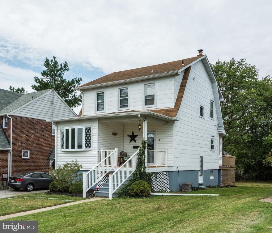 Old Charm meets modern amenities! Attractive and nicely updated porch front colonial in convenient and established neighborhood. You'll be wowed by the newly refinished original pine floors and the moldings and architectural finishes. This home sits on a deep lot with a treed backdrop and level yard. The traditional interior floor plan offers loads of natural light with great space for day to day living.  A bonus sitting room/sunroom off living room is a great place for reading or relaxing. The kitche offers nook for table space or office and opens to rear deck. The recent kitchen and bathroom updates offer modern conveniences for you to enjoy. A partially finished lower level offers a full bath, family room/lounge area, utility room and lots of storage options.